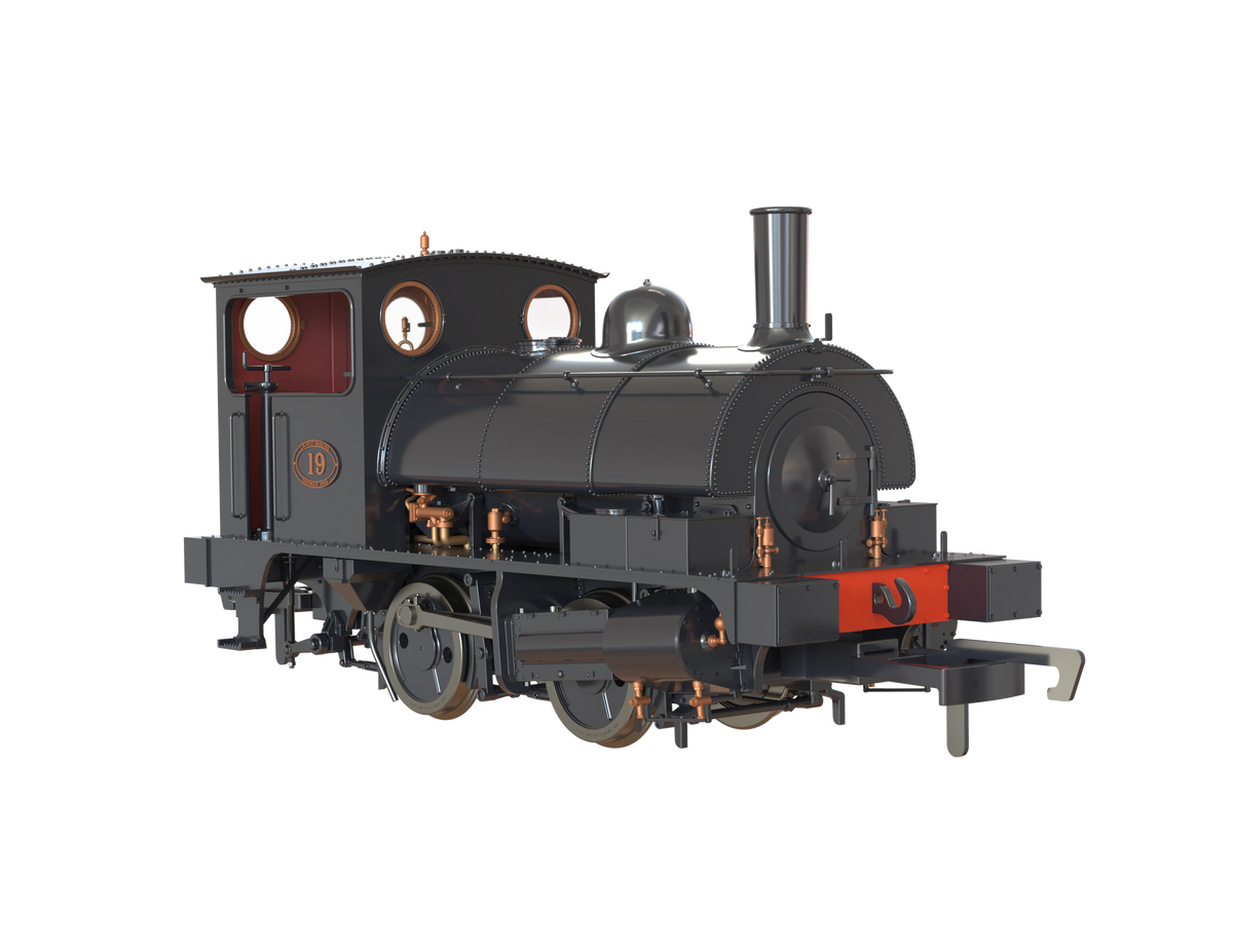 Clark Railworks OO Gauge C1028 L&amp;Y Class 21 Pug, L&amp;Y Plain Black &#39;19&#39;, Preserved (pre-order)