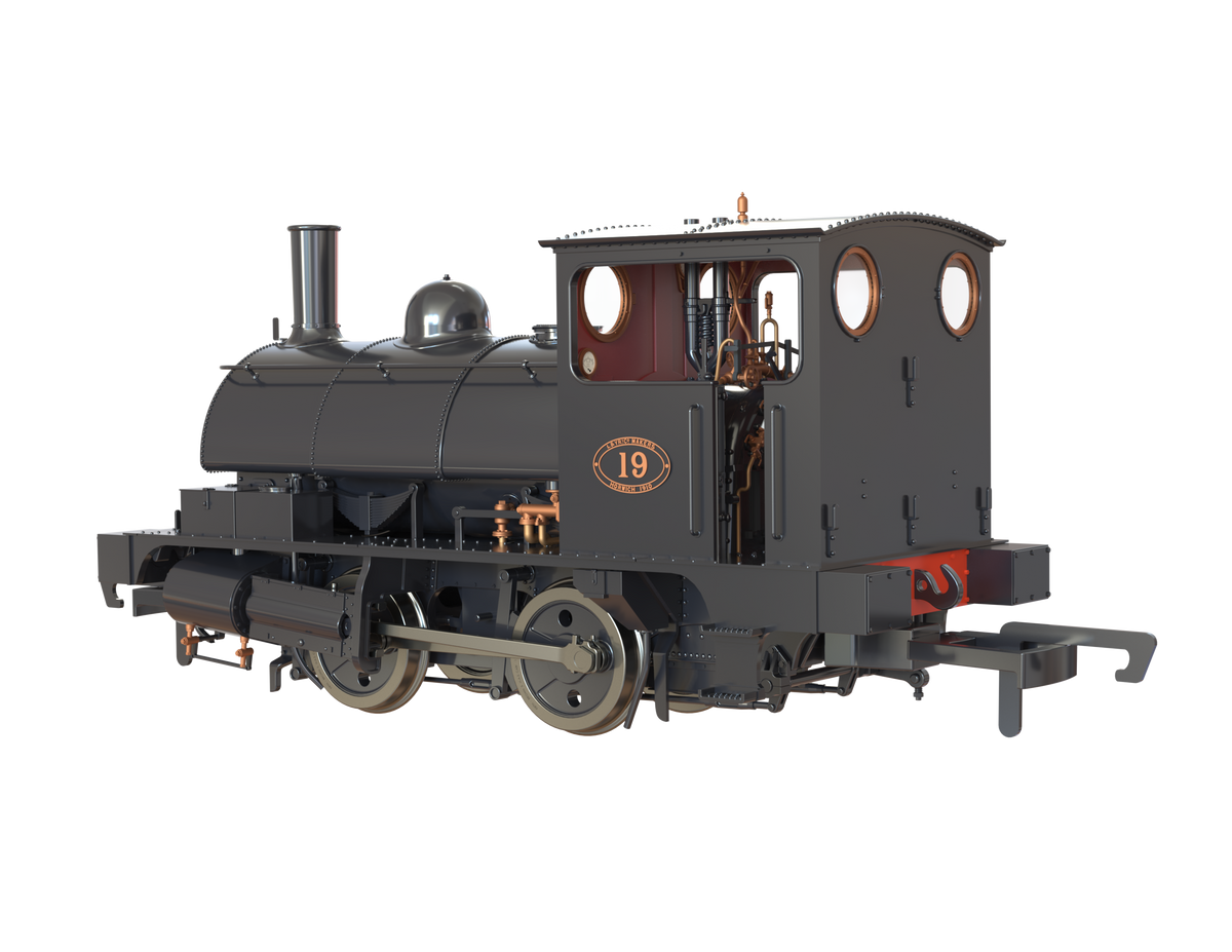 Clark Railworks OO Gauge C1028 L&amp;Y Class 21 Pug, L&amp;Y Plain Black &#39;19&#39;, Preserved (pre-order)