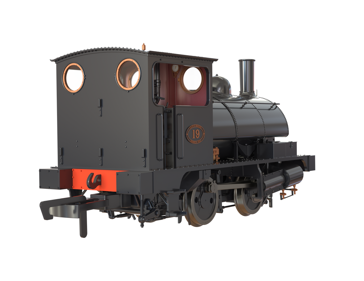 Clark Railworks OO Gauge C1028 L&amp;Y Class 21 Pug, L&amp;Y Plain Black &#39;19&#39;, Preserved (pre-order)