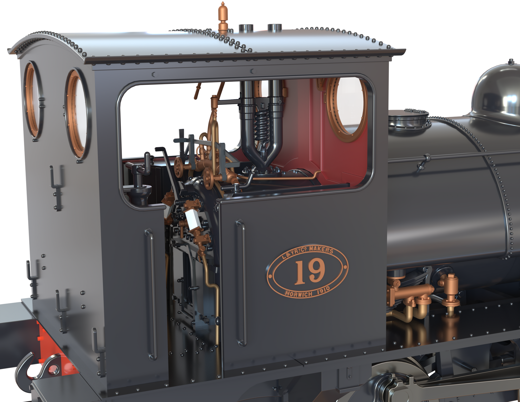 Clark Railworks OO Gauge C1028 L&Y Class 21 Pug, L&Y Plain Black '19', Preserved (pre-order)