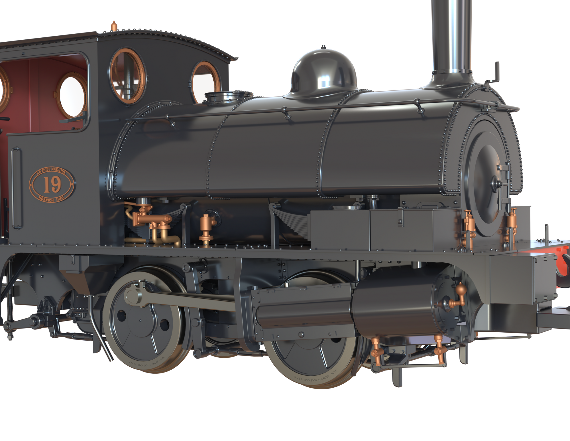 Clark Railworks OO Gauge C1028 L&Y Class 21 Pug, L&Y Plain Black '19', Preserved (pre-order)