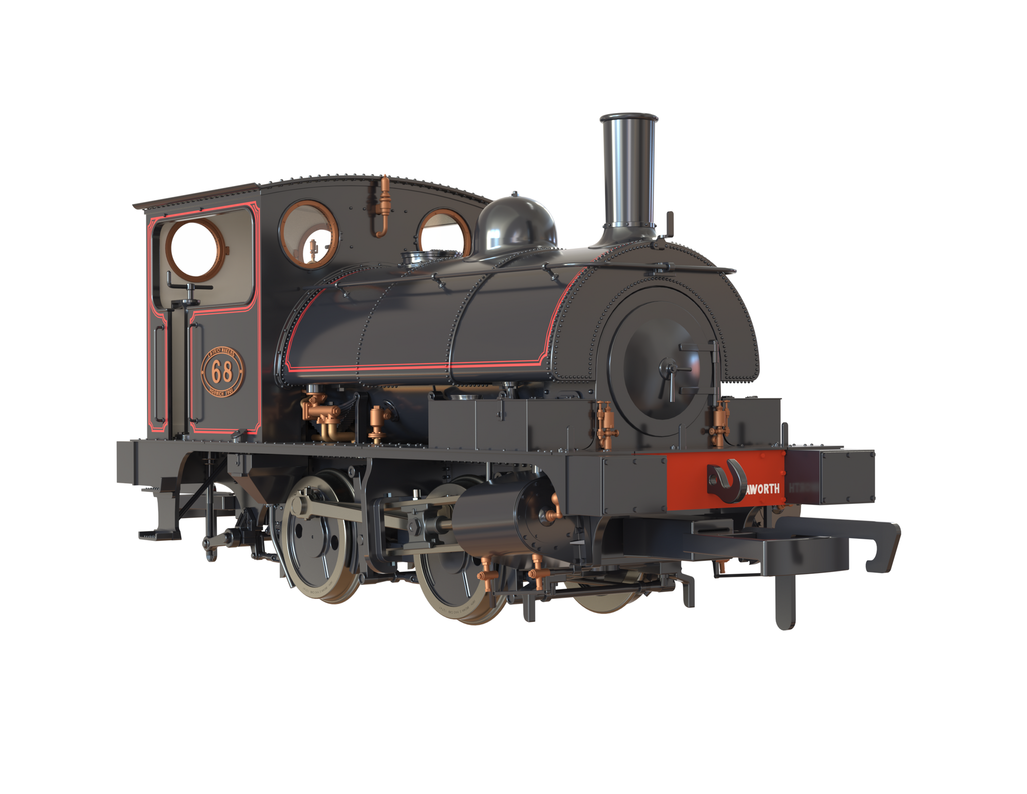 Clark Railworks OO Gauge C1029 L&Y Class 21 Pug, L&Y Lined Black '68', Preserved (pre-order)