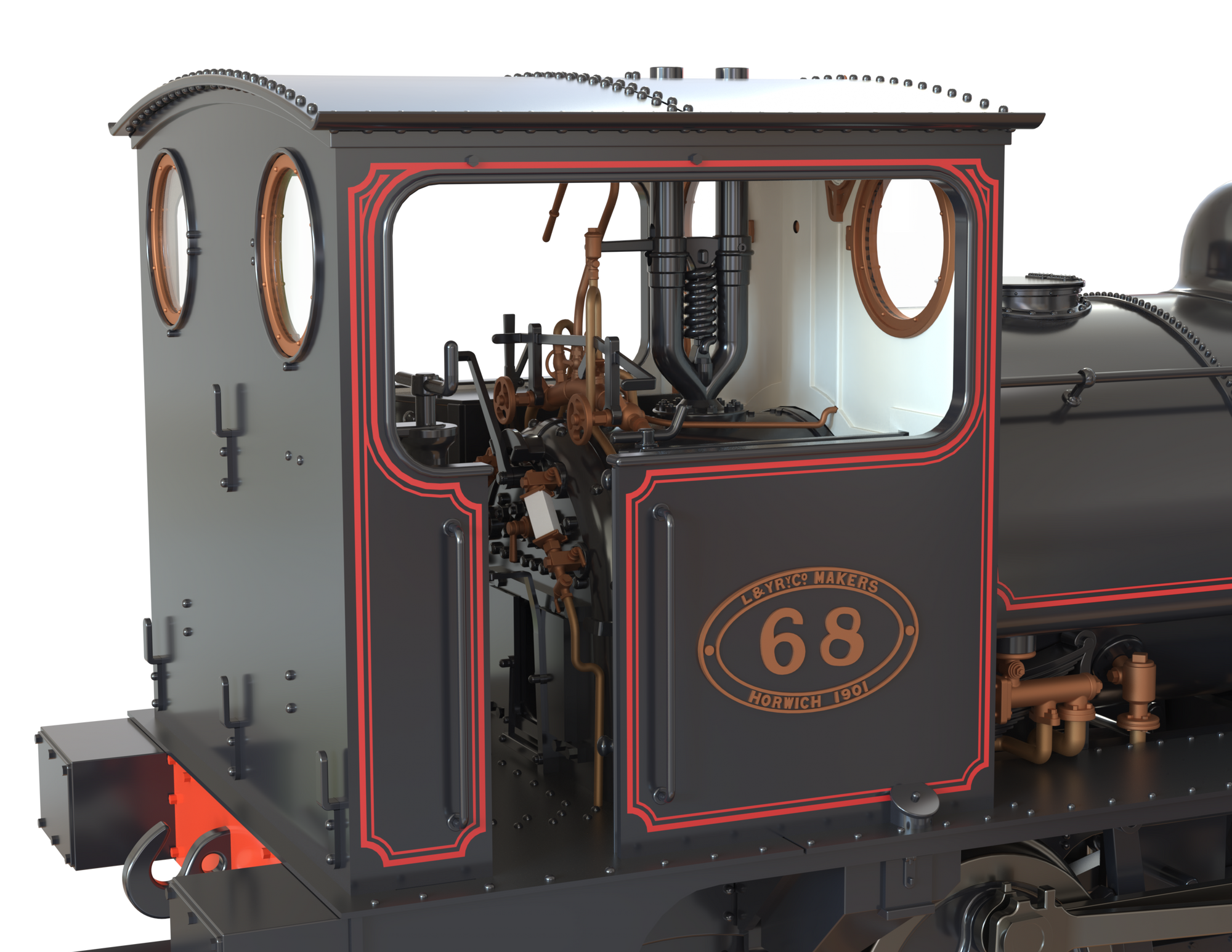 Clark Railworks OO Gauge C1029 L&Y Class 21 Pug, L&Y Lined Black '68', Preserved (pre-order)