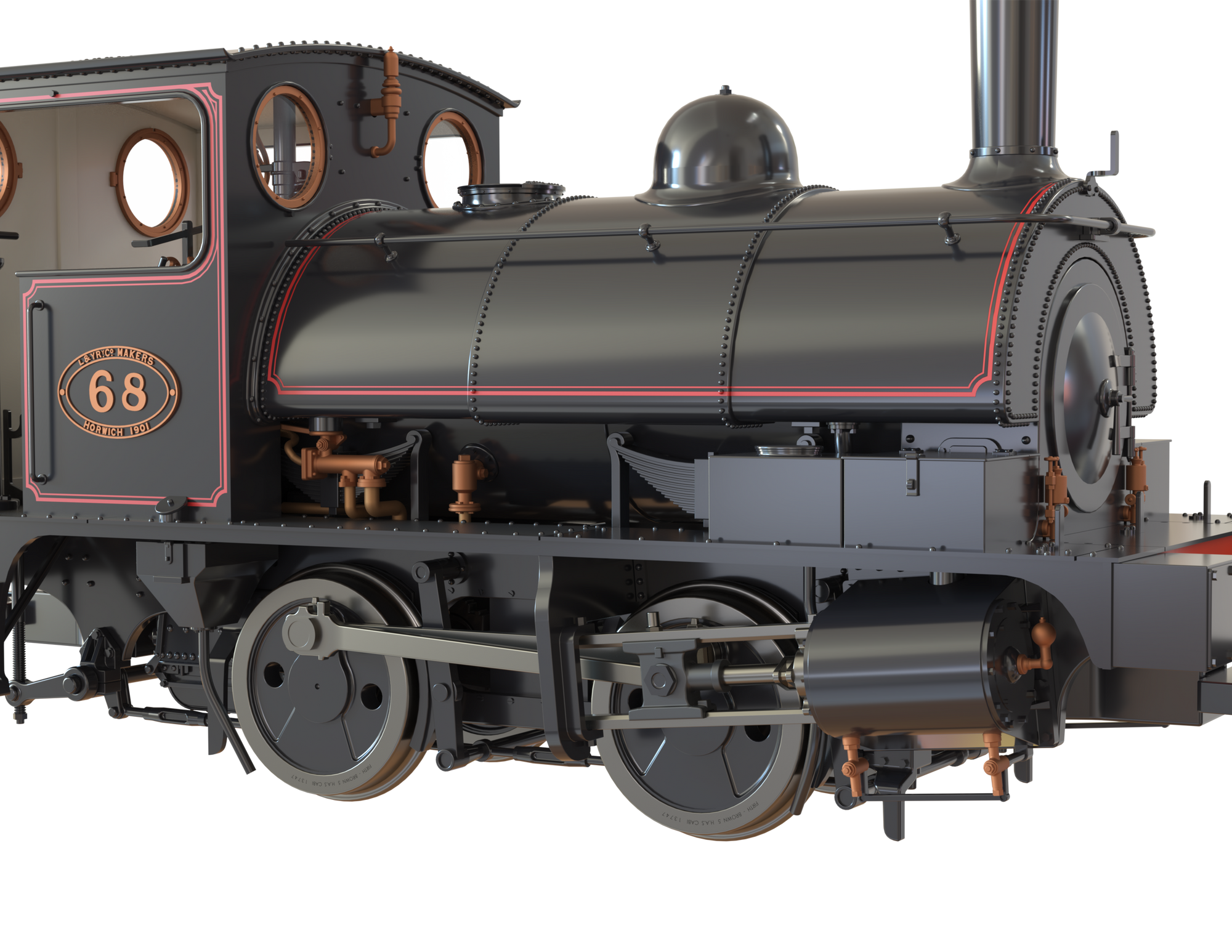 Clark Railworks OO Gauge C1029 L&Y Class 21 Pug, L&Y Lined Black '68', Preserved (pre-order)