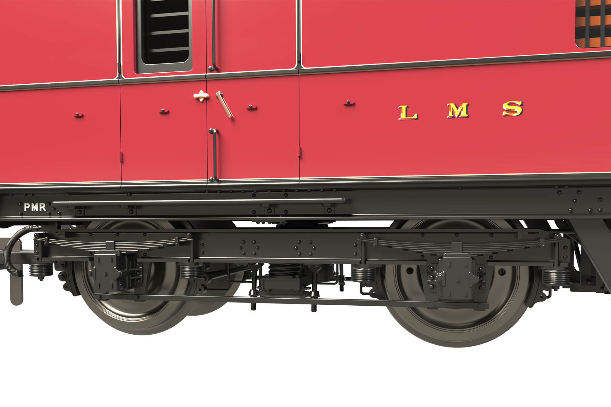 Clark Railworks OO C2020 LMS 42ft GUV No. 37714 LMS Lined Crimson Lake