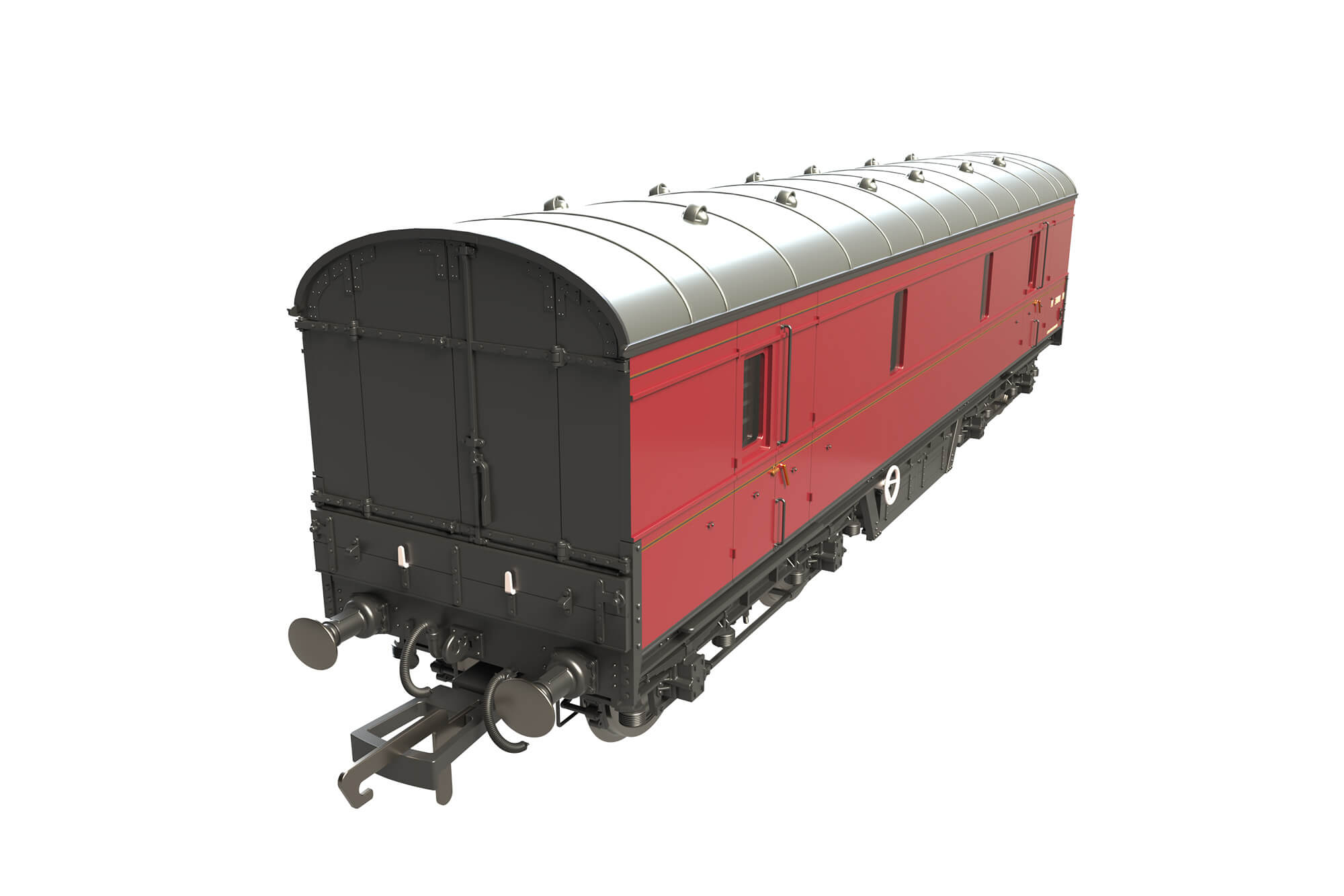 Clark Railworks OO C2022 LMS 42ft GUV No. 37898 BR Lined Maroon