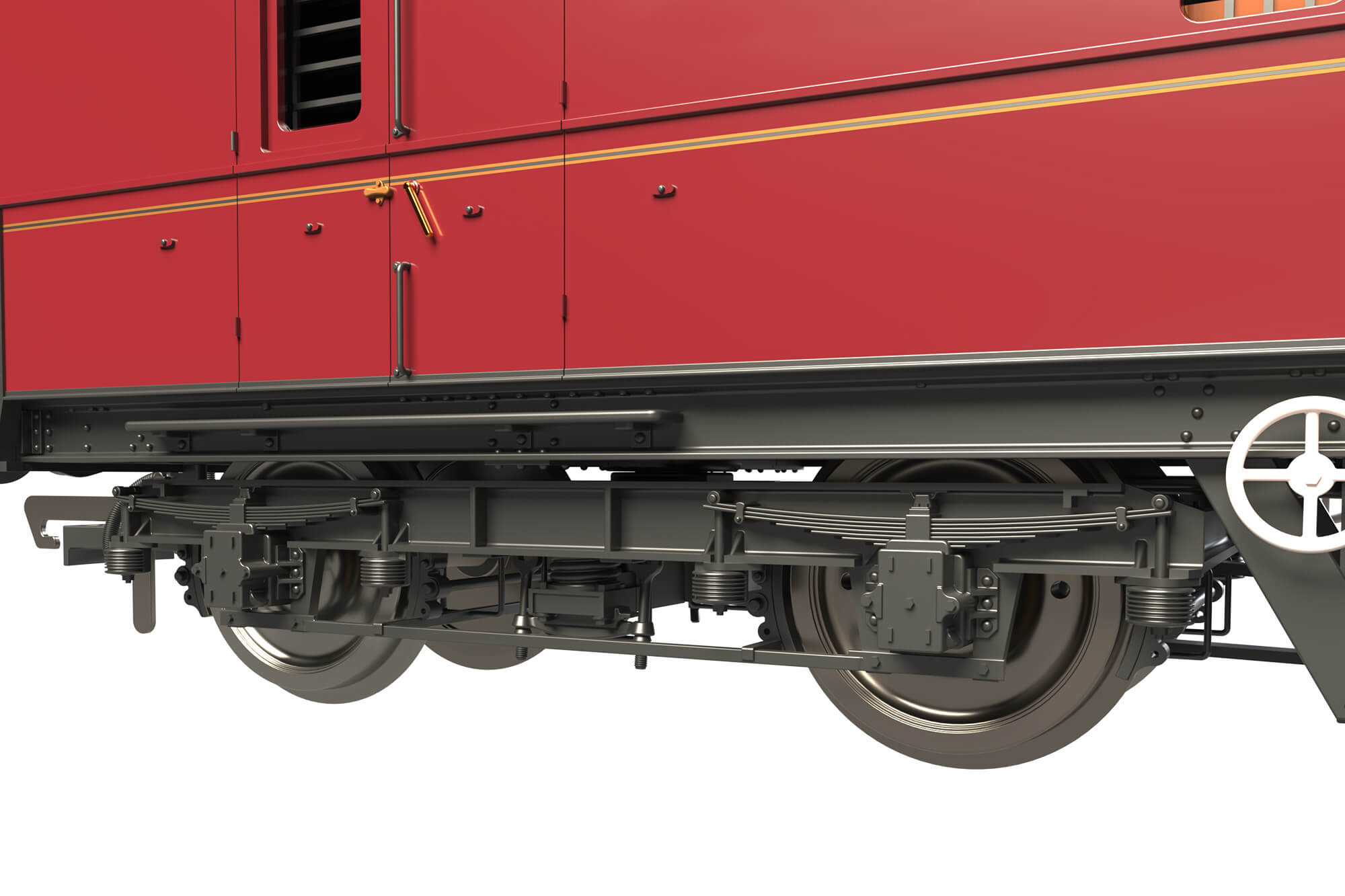 Clark Railworks OO C2022 LMS 42ft GUV No. 37898 BR Lined Maroon