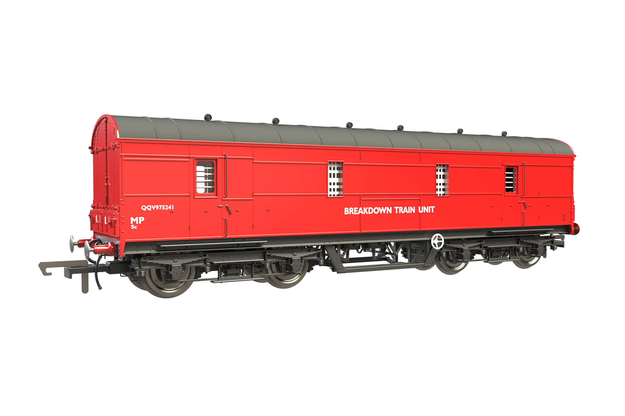 Clark Railworks OO C2024 LMS 42ft GUV No. QQV975241 BR Gulf Red