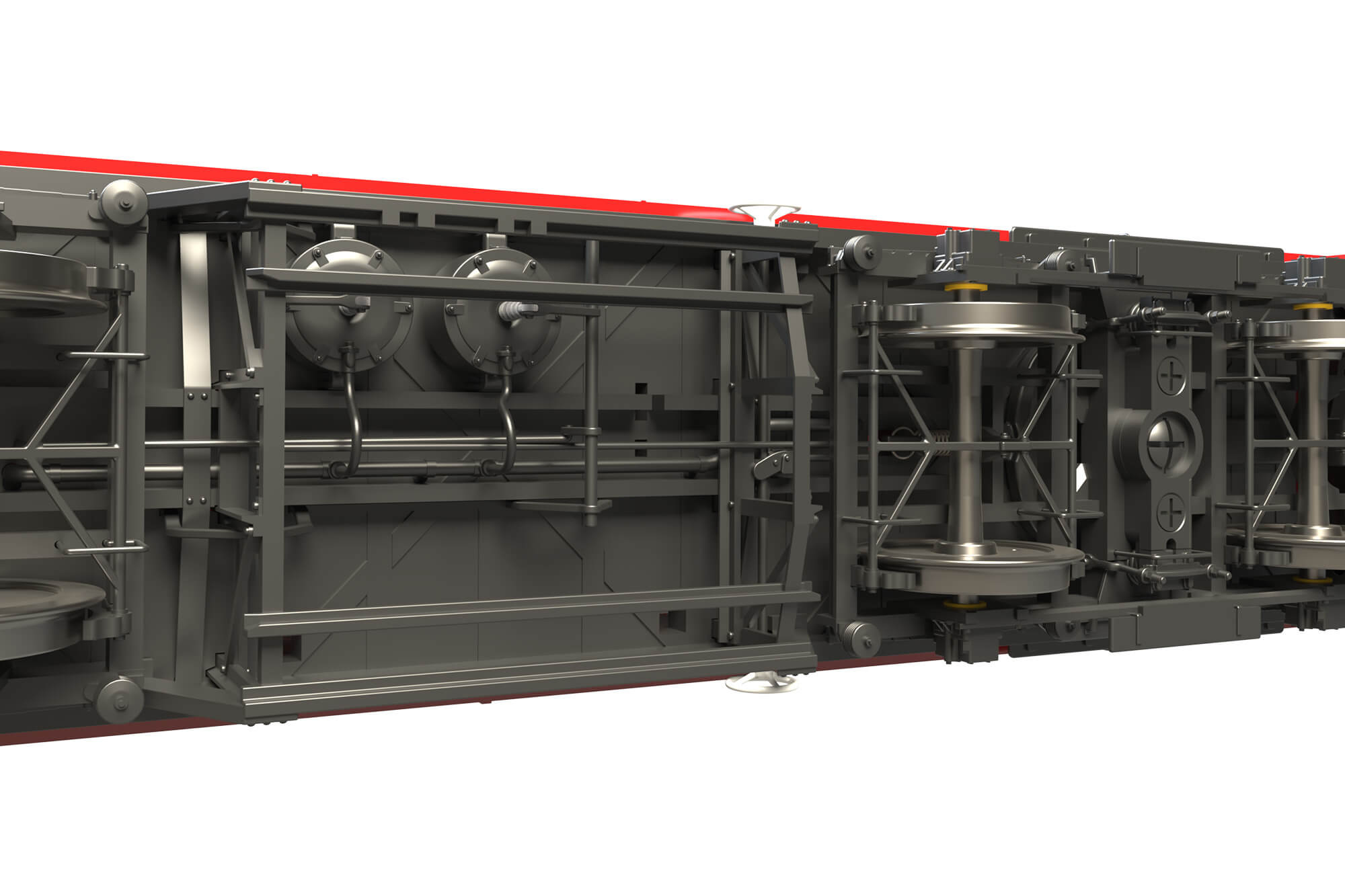 Clark Railworks OO C2024 LMS 42ft GUV No. QQV975241 BR Gulf Red