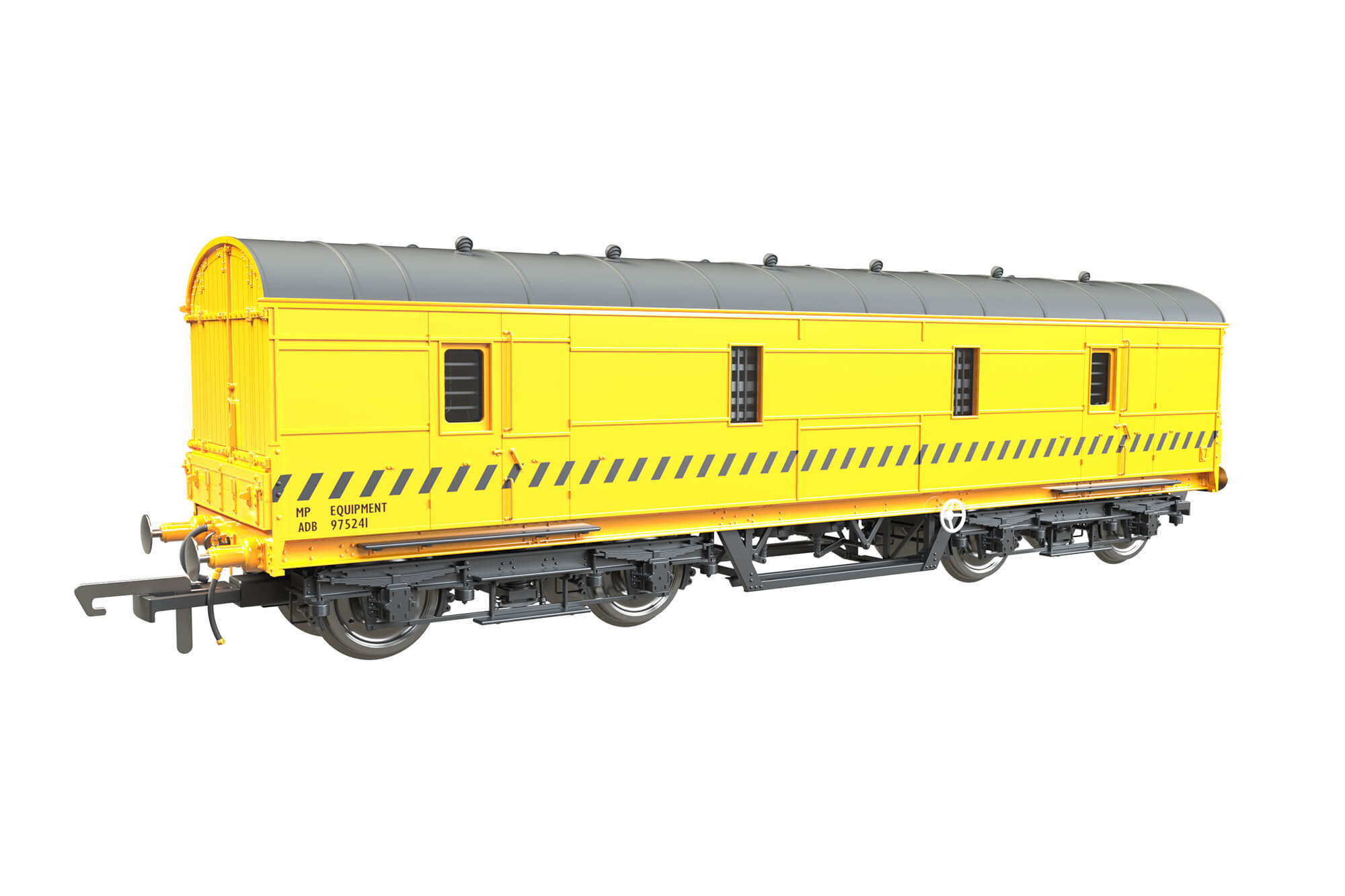 Clark Railworks OO C2025 LMS 42ft GUV No. ADB975241 BR Departmental Yellow