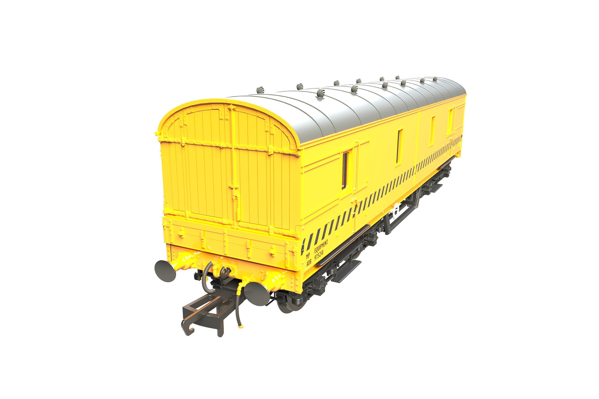 Clark Railworks OO C2025 LMS 42ft GUV No. ADB975241 BR Departmental Yellow