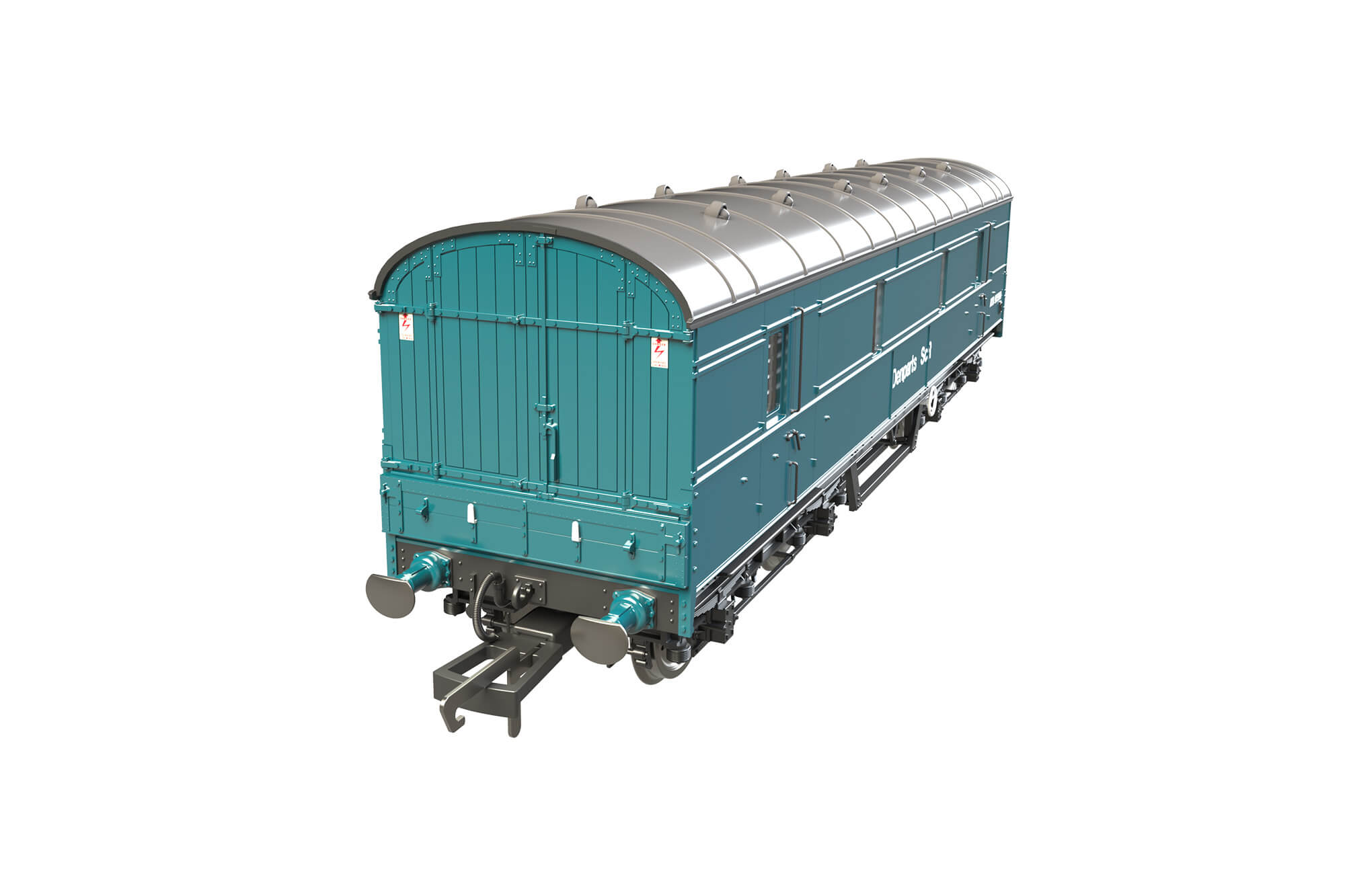 Clark Railworks OO C2026 LMS 42ft GUV No. ADB975560 BR Denparts Blue