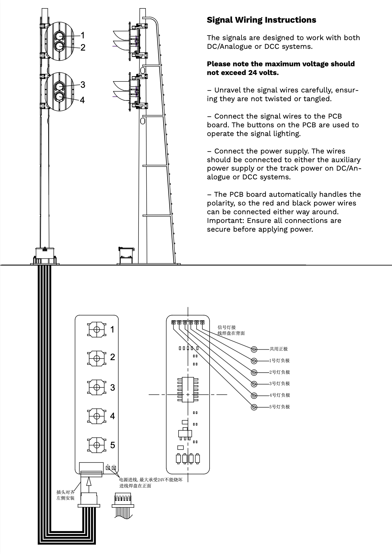 MTC HO 0132F003E Yard Signal (Four-Aspect)