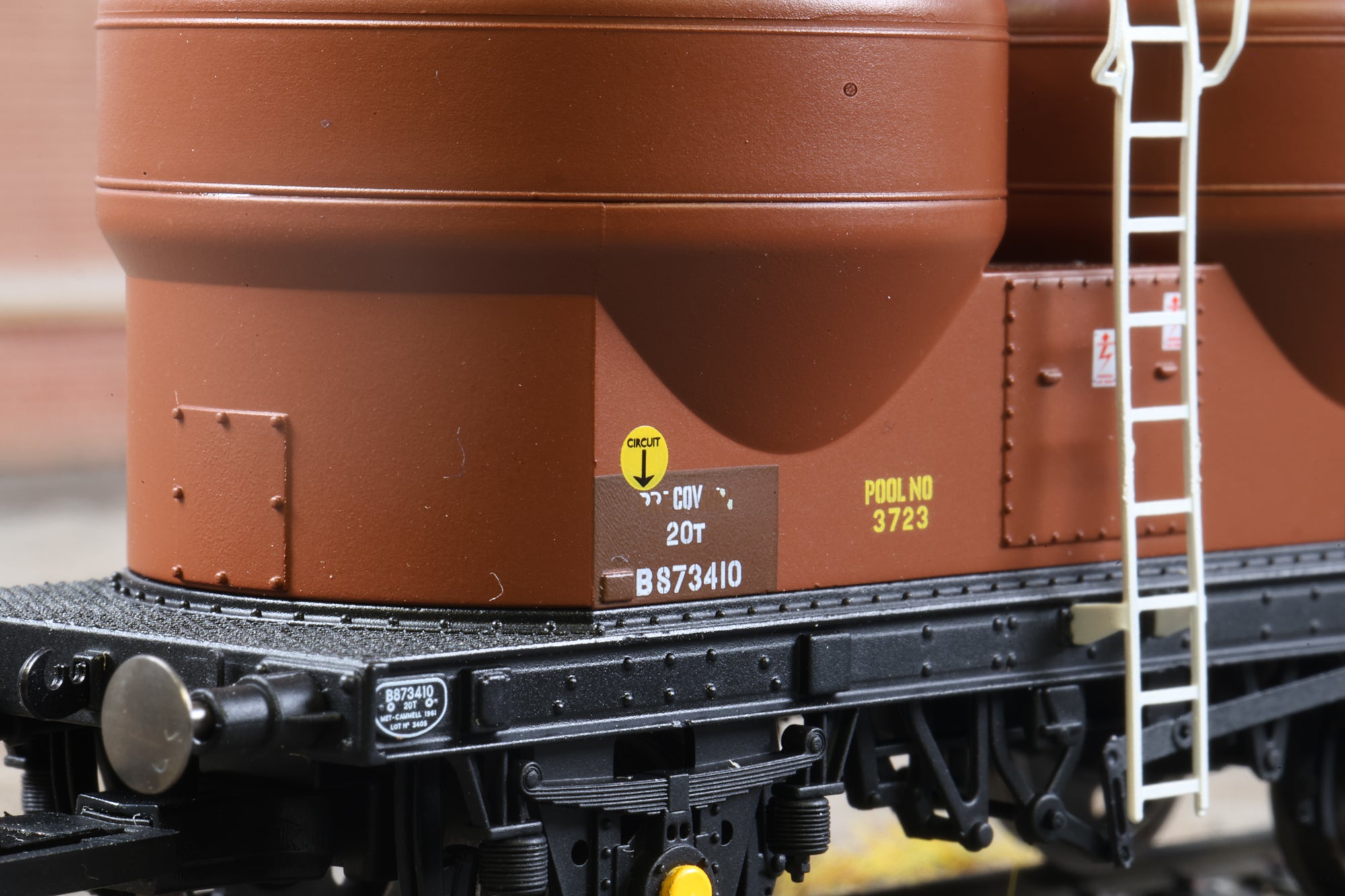 Clark Railworks OO Gauge C3042A BR Bauxite Prestwin Wagons (3-Pcs), B873382, B873410 & B873759 (TOPS)