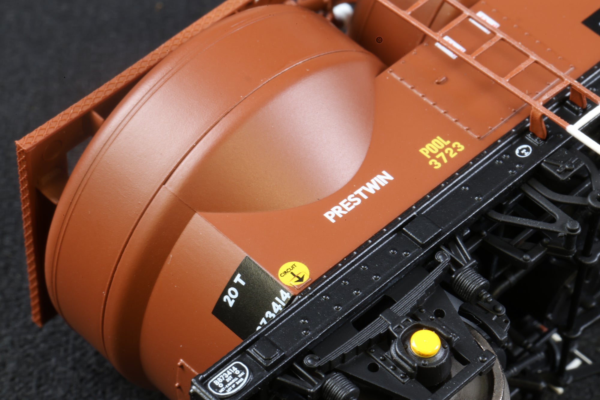 Clark Railworks OO Gauge C3042 BR Bauxite Prestwin Wagons (3-Pcs), B873414, B873741 & B873744 (TOPS)