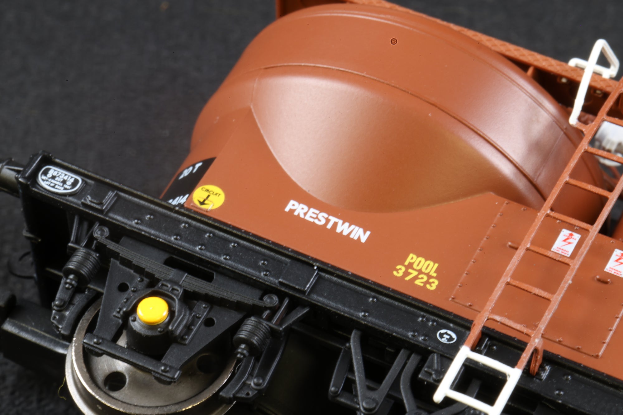 Clark Railworks OO Gauge C3042 BR Bauxite Prestwin Wagons (3-Pcs), B873414, B873741 & B873744 (TOPS)