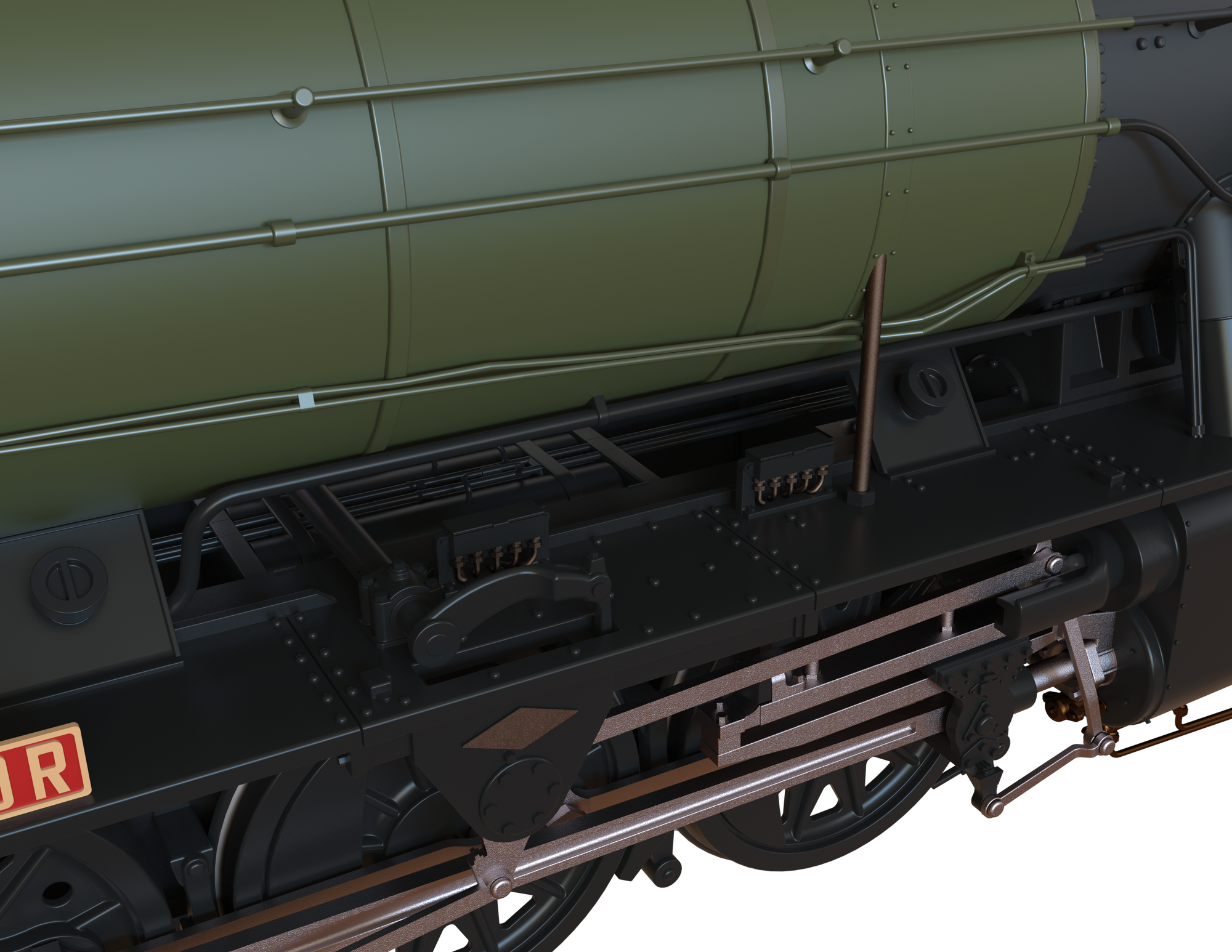 Clark Railworks Finescale OO Gauge C1000Z WD 2-10-0 Austerity, WD Khaki Green ‘73755’ 'Longmoor' Preserved