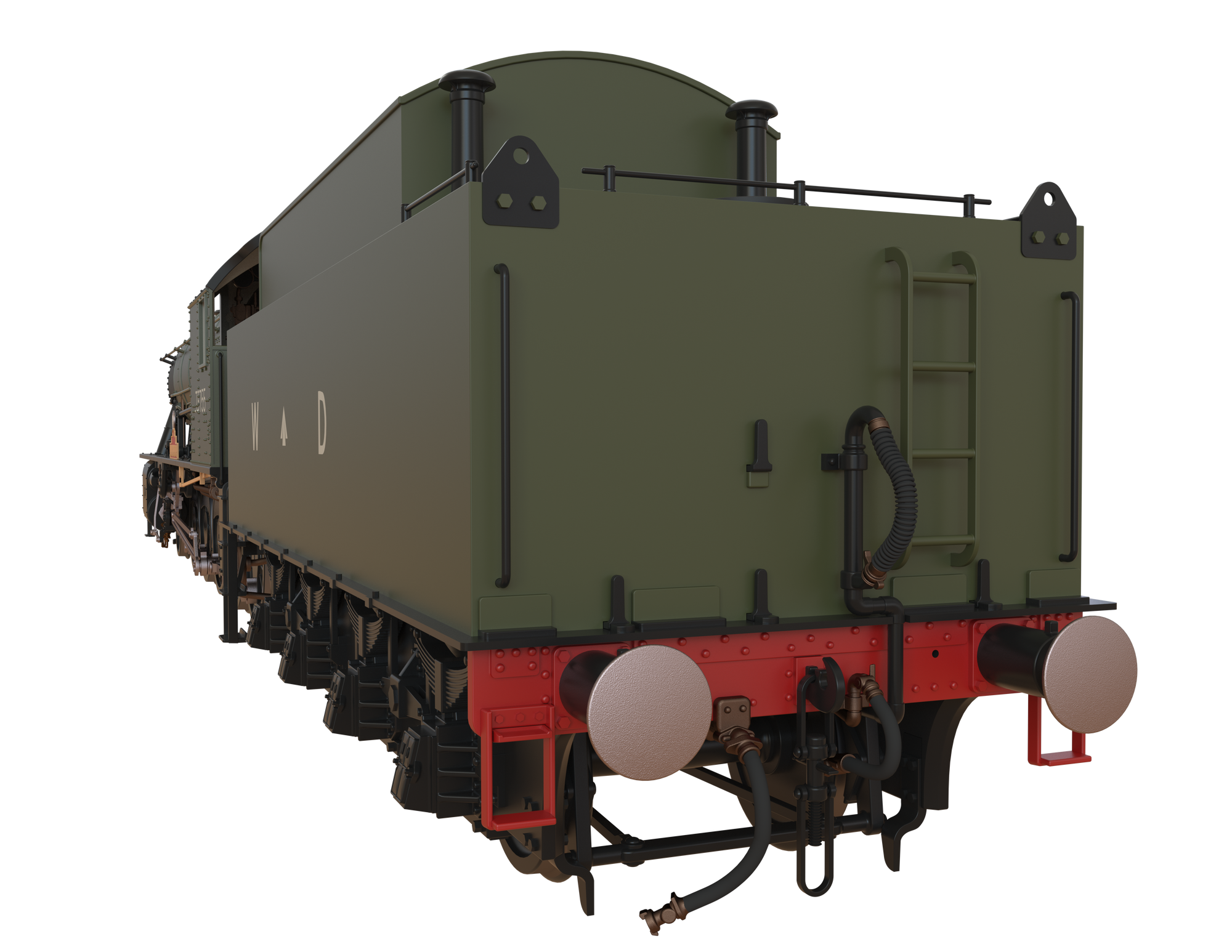 Clark Railworks Finescale OO Gauge C1000Z WD 2-10-0 Austerity, WD Khaki Green ‘73755’ 'Longmoor' Preserved