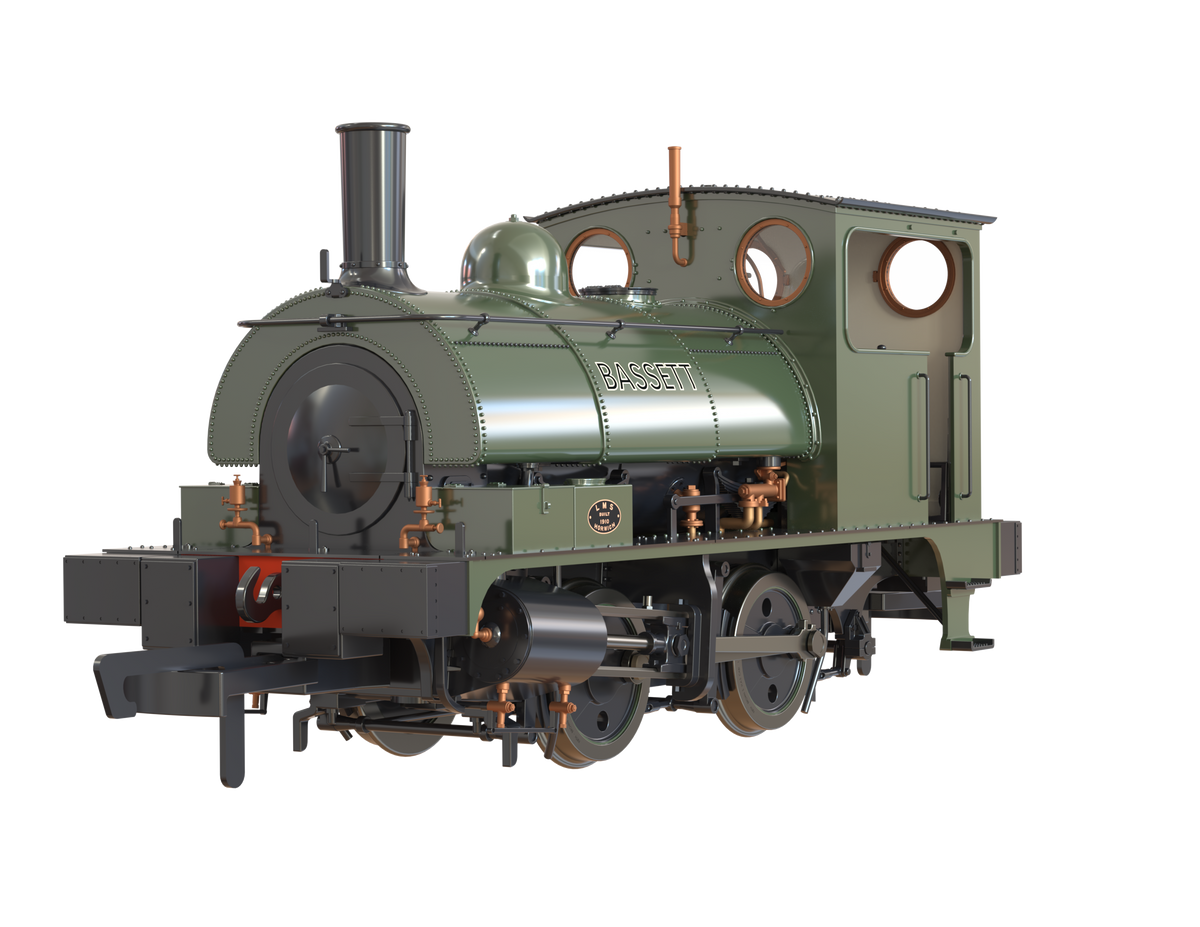 Clark Railworks OO Gauge C1023 L&amp;Y Class 21 Pug, Mowlems, Bottle Green, &#39;Bassett&#39; (pre-order)