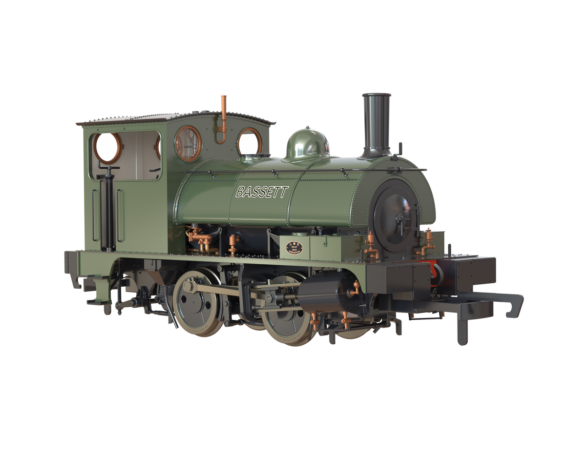 Clark Railworks OO Gauge C1023 L&amp;Y Class 21 Pug, Mowlems, Bottle Green, &#39;Bassett&#39; (pre-order)