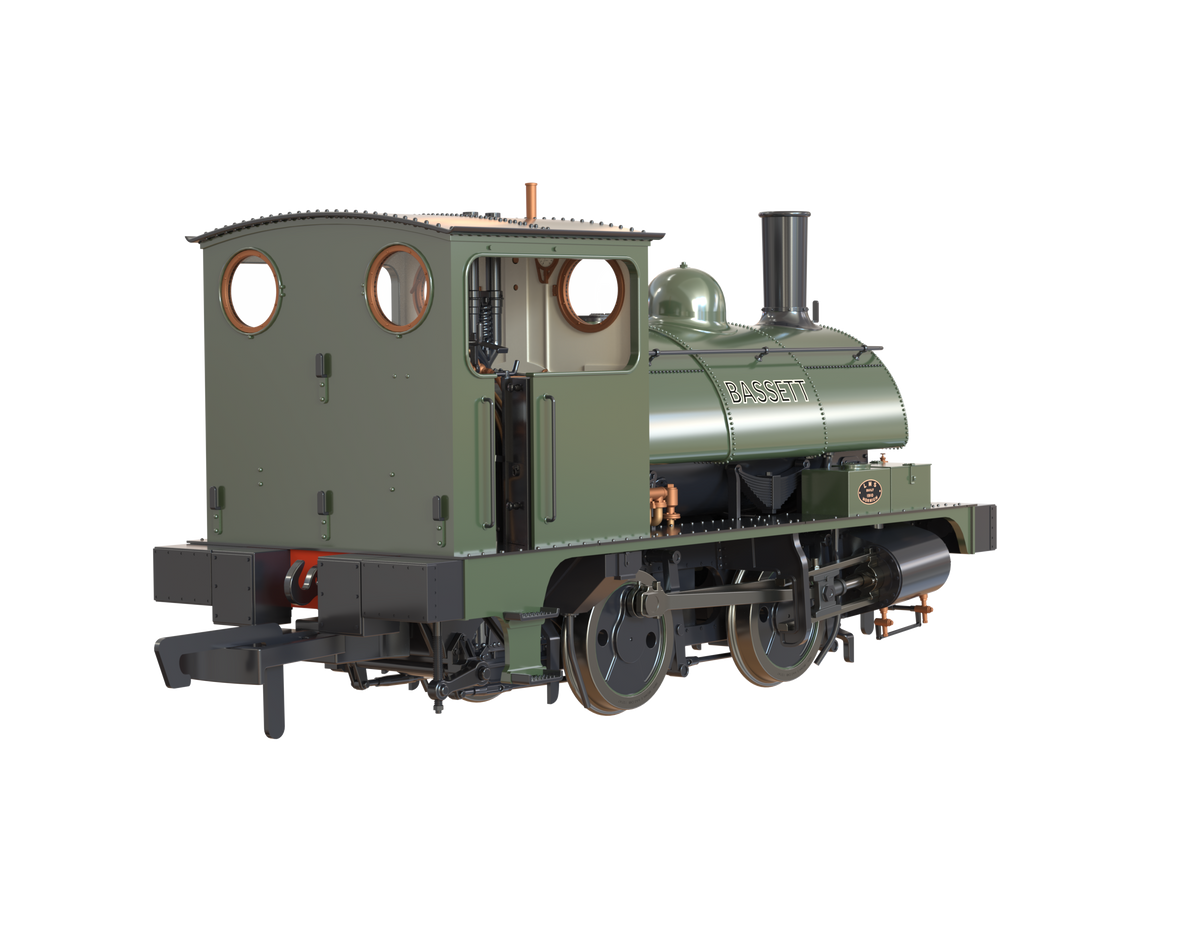 Clark Railworks OO Gauge C1023 L&amp;Y Class 21 Pug, Mowlems, Bottle Green, &#39;Bassett&#39; (pre-order)