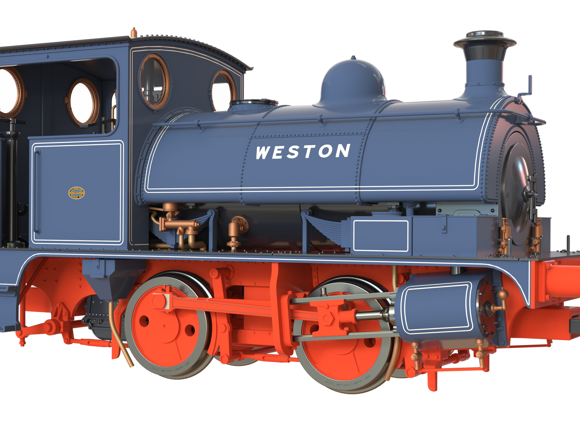 Clark Railworks OO Gauge C1022 L&Y Class 21 Pug, ICI Old World Blue, Ex 11224, 'Weston' (pre-order)