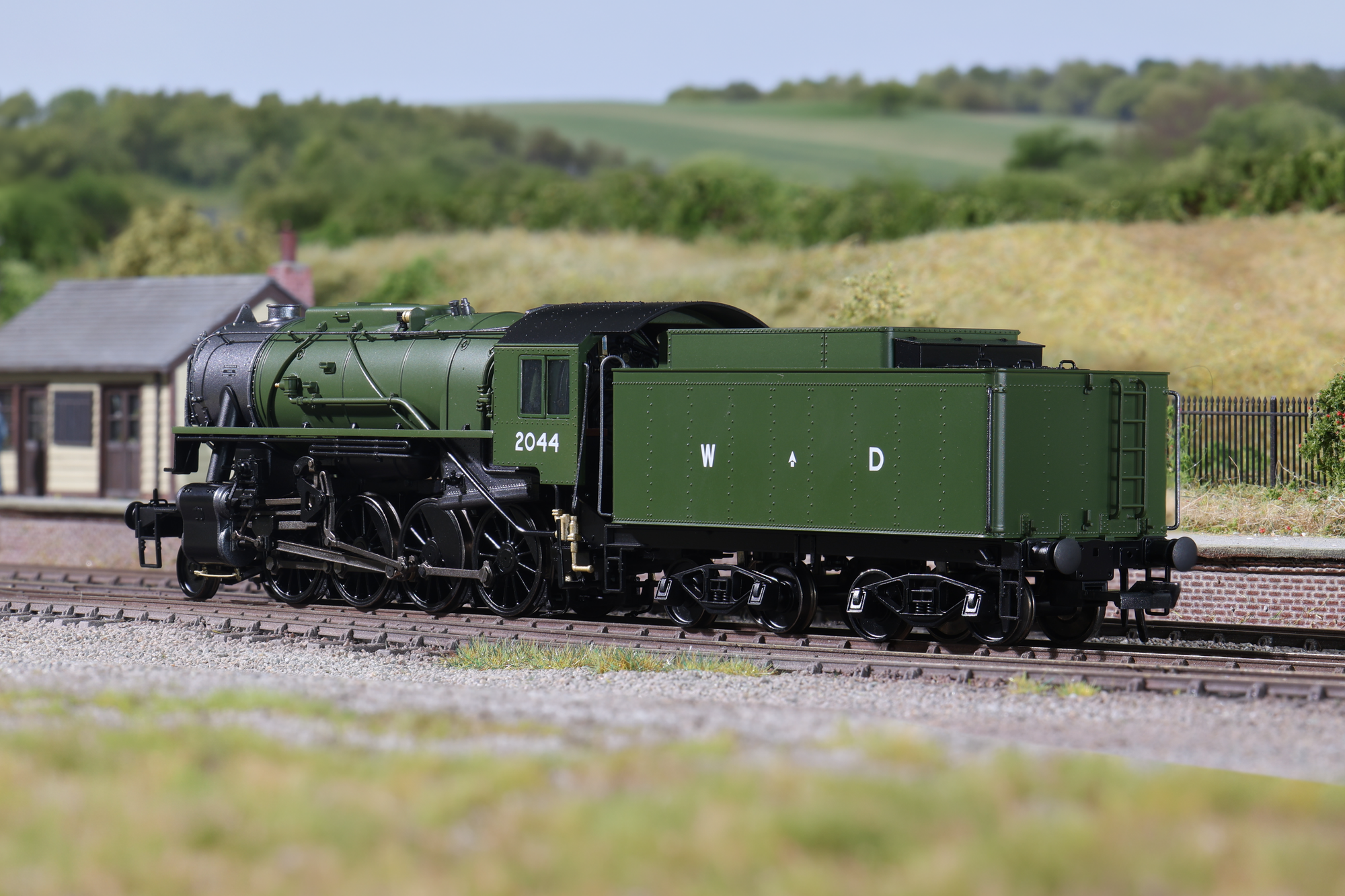 Rapido OO Gauge USATC S160 2-8-0, ‘2044’, WD Drab, Clark Railworks Exclusive