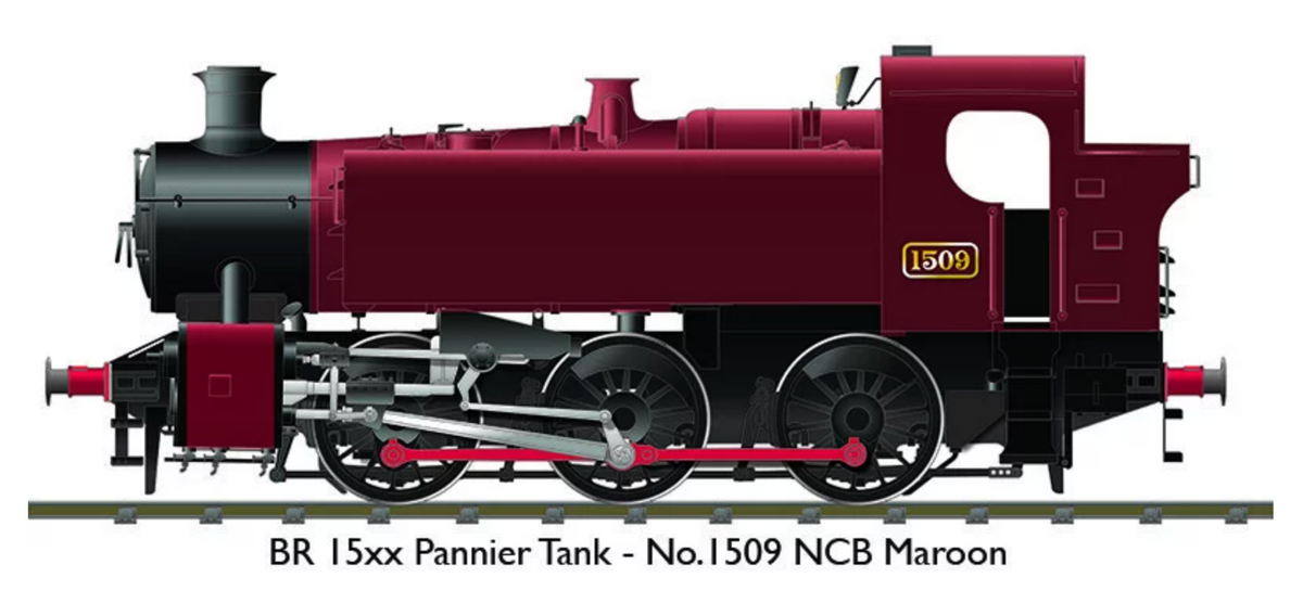 NEW Rapido OO 904506 Class 15xx 0-6-0PT NCB Maroon &#39;1509&#39;, DCC Sound