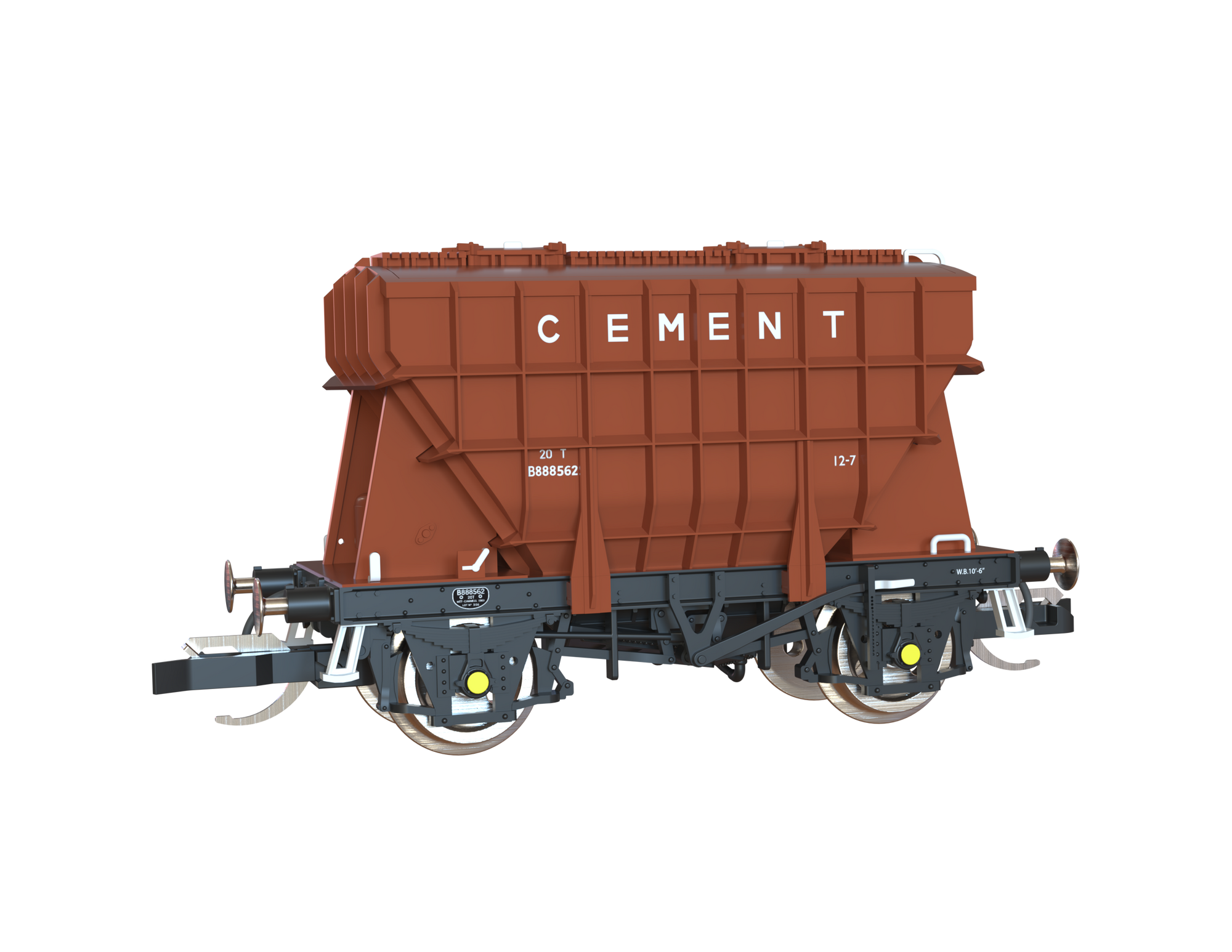 Clark Railworks TT Gauge T3000 Presflo BR Pre-Tops Bauxite 3-Pack