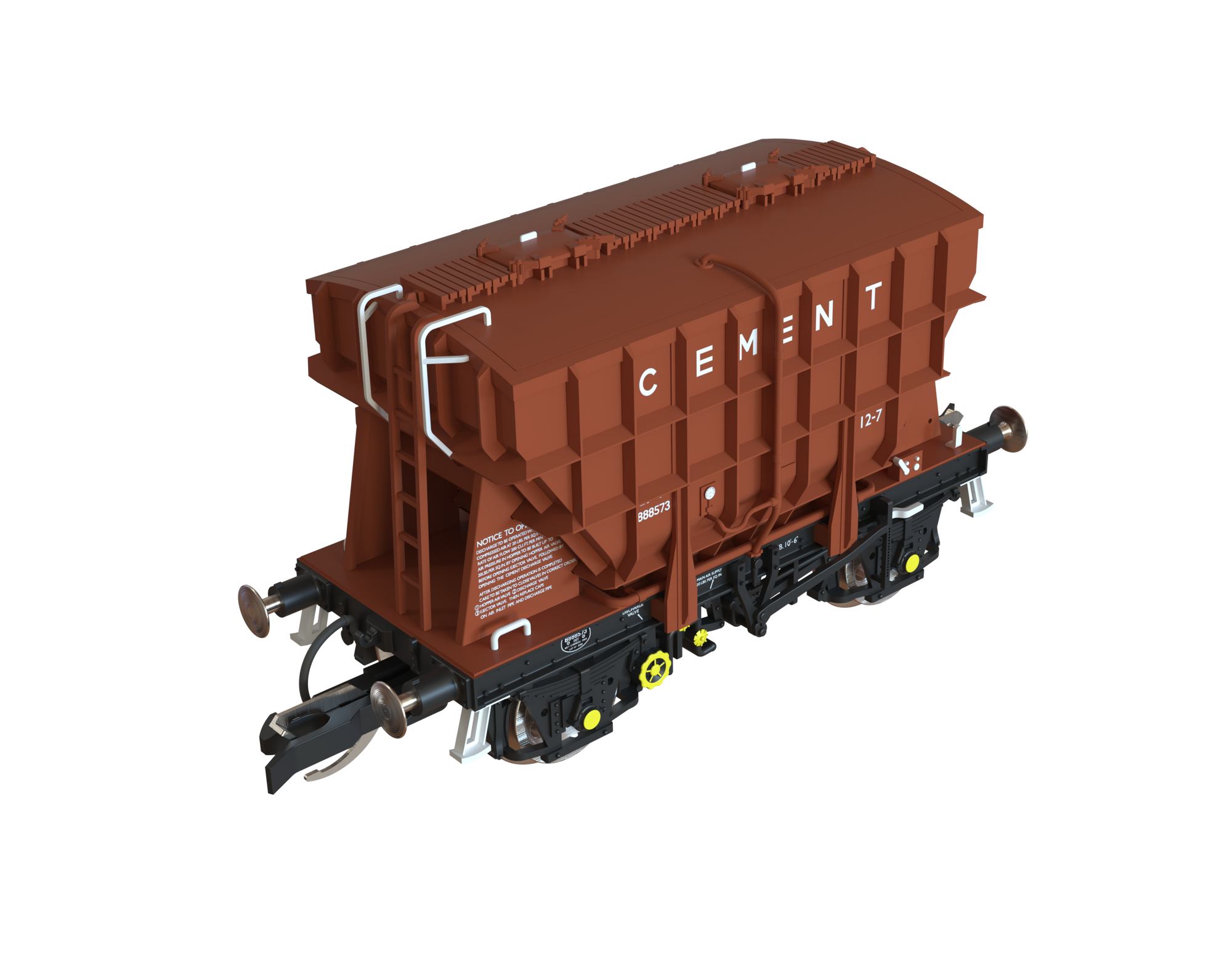 Clark Railworks TT Gauge T3000 Presflo BR Pre-Tops Bauxite 3-Pack