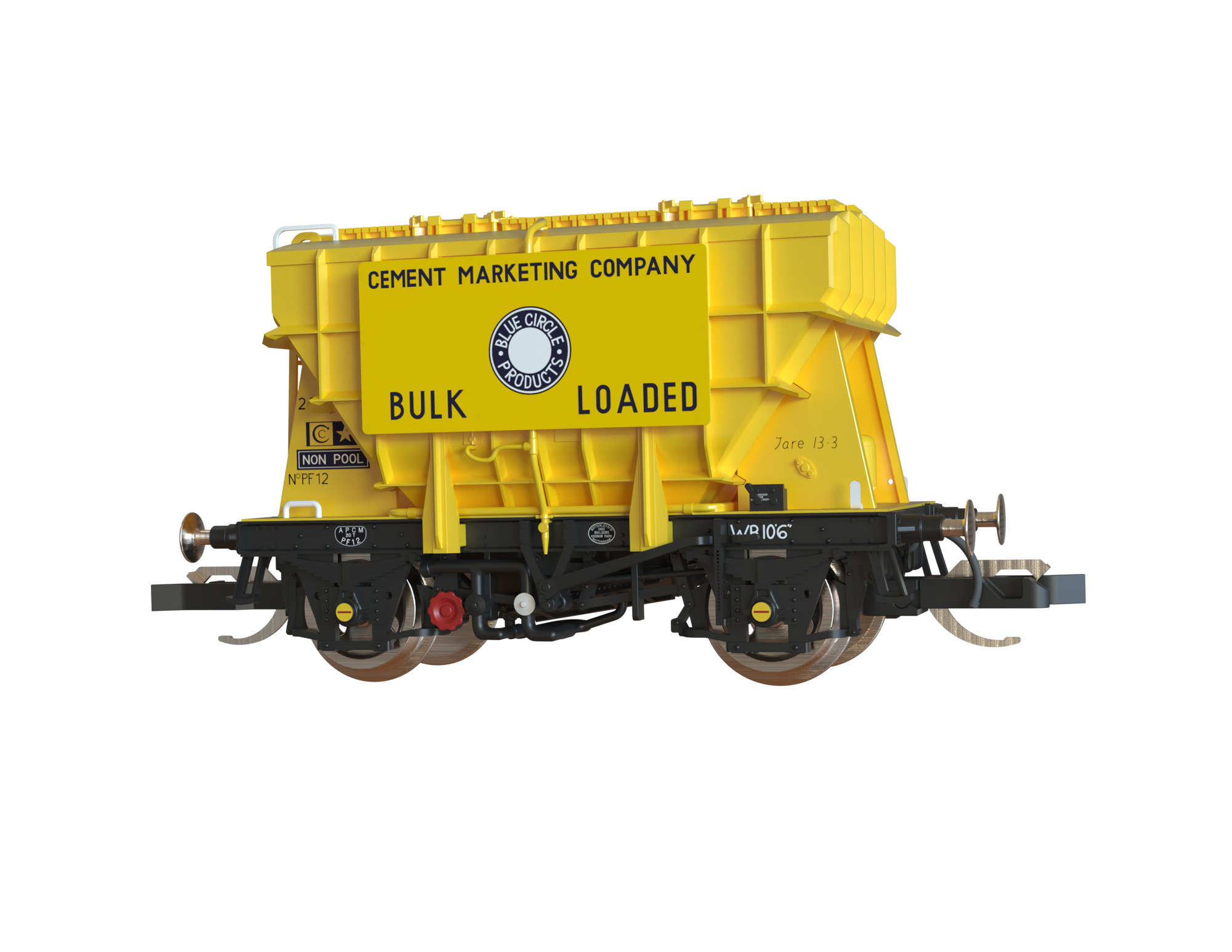 Clark Railworks TT Gauge T3001 Presflo Blue Circle Cement 3-Pack