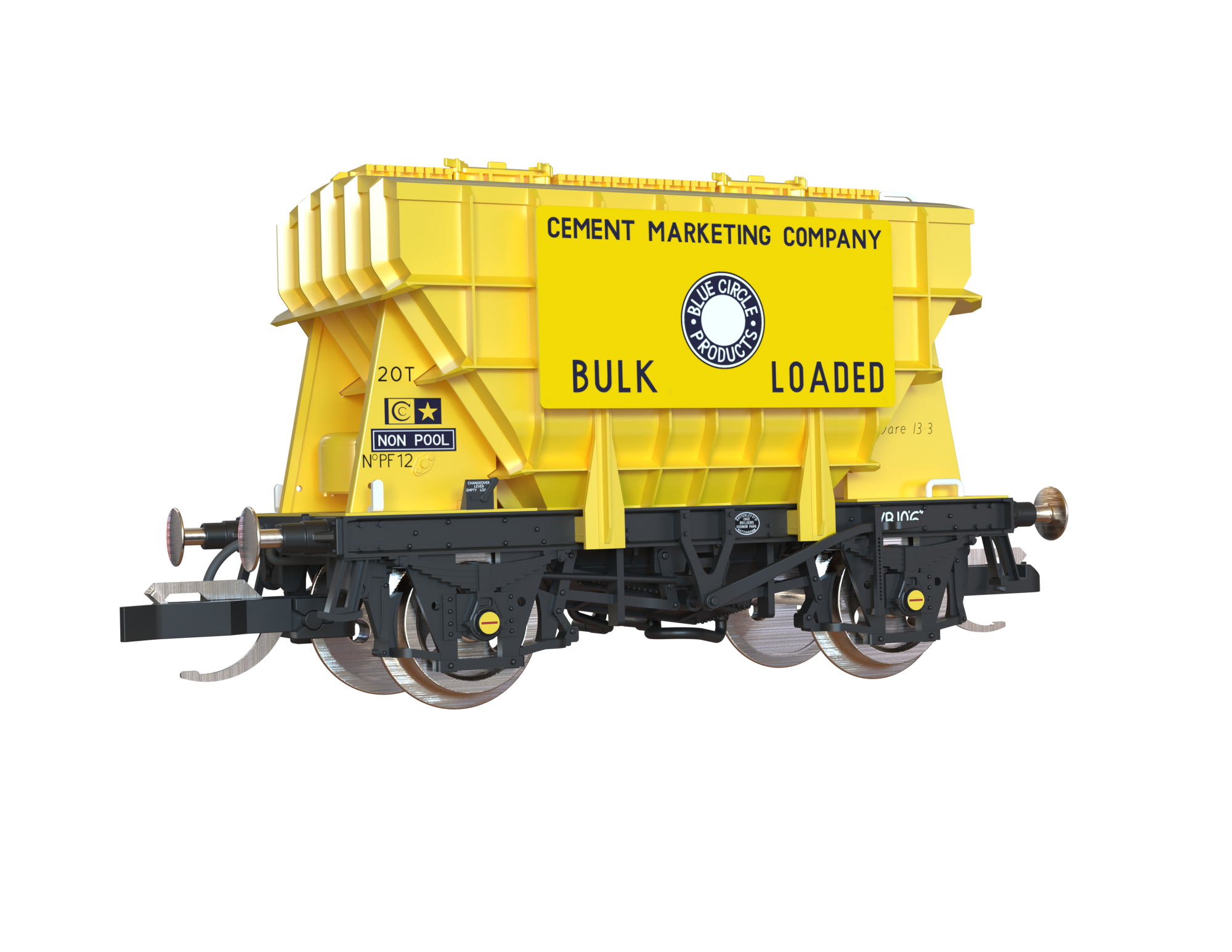 Clark Railworks TT Gauge T3001 Presflo Blue Circle Cement 3-Pack