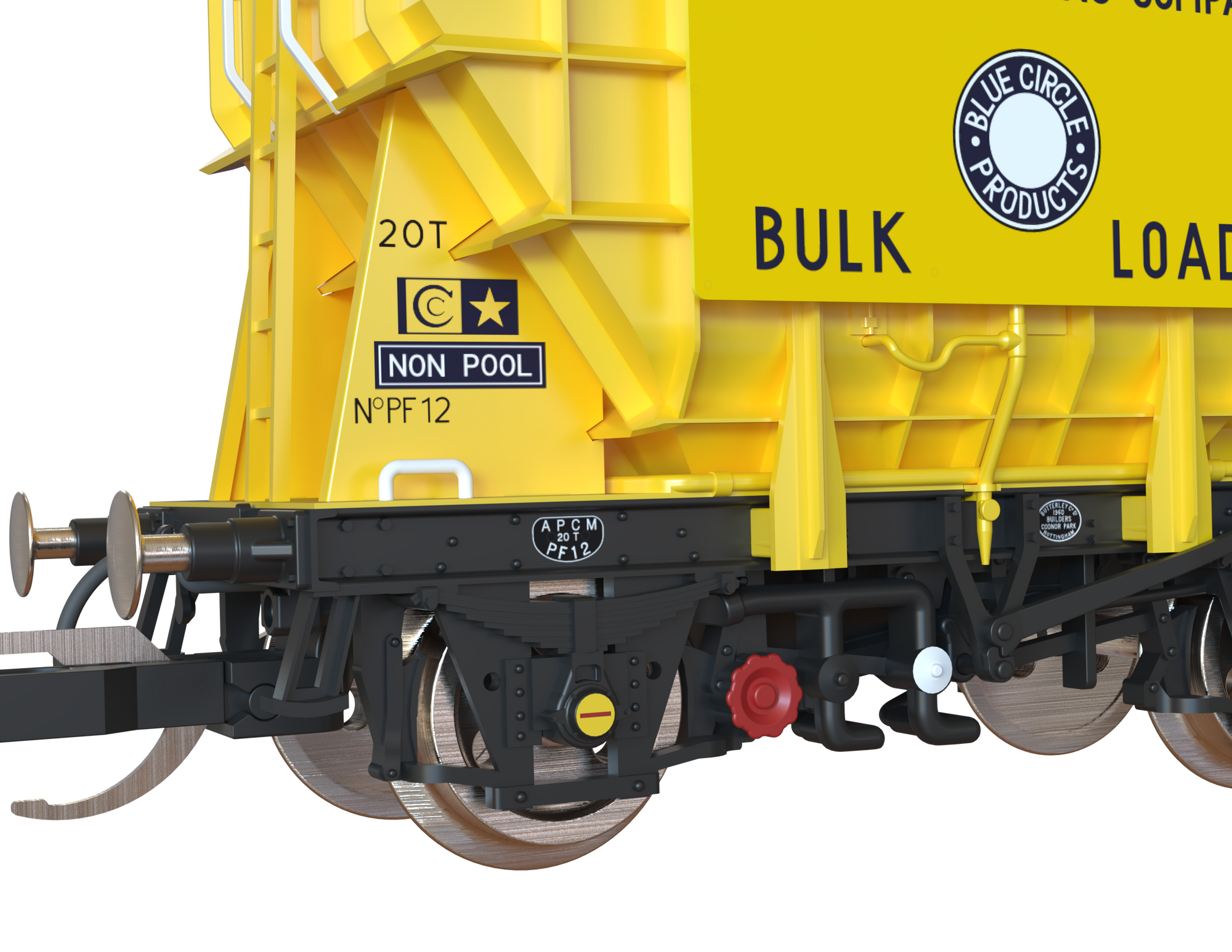 Clark Railworks TT Gauge T3001 Presflo Blue Circle Cement 3-Pack