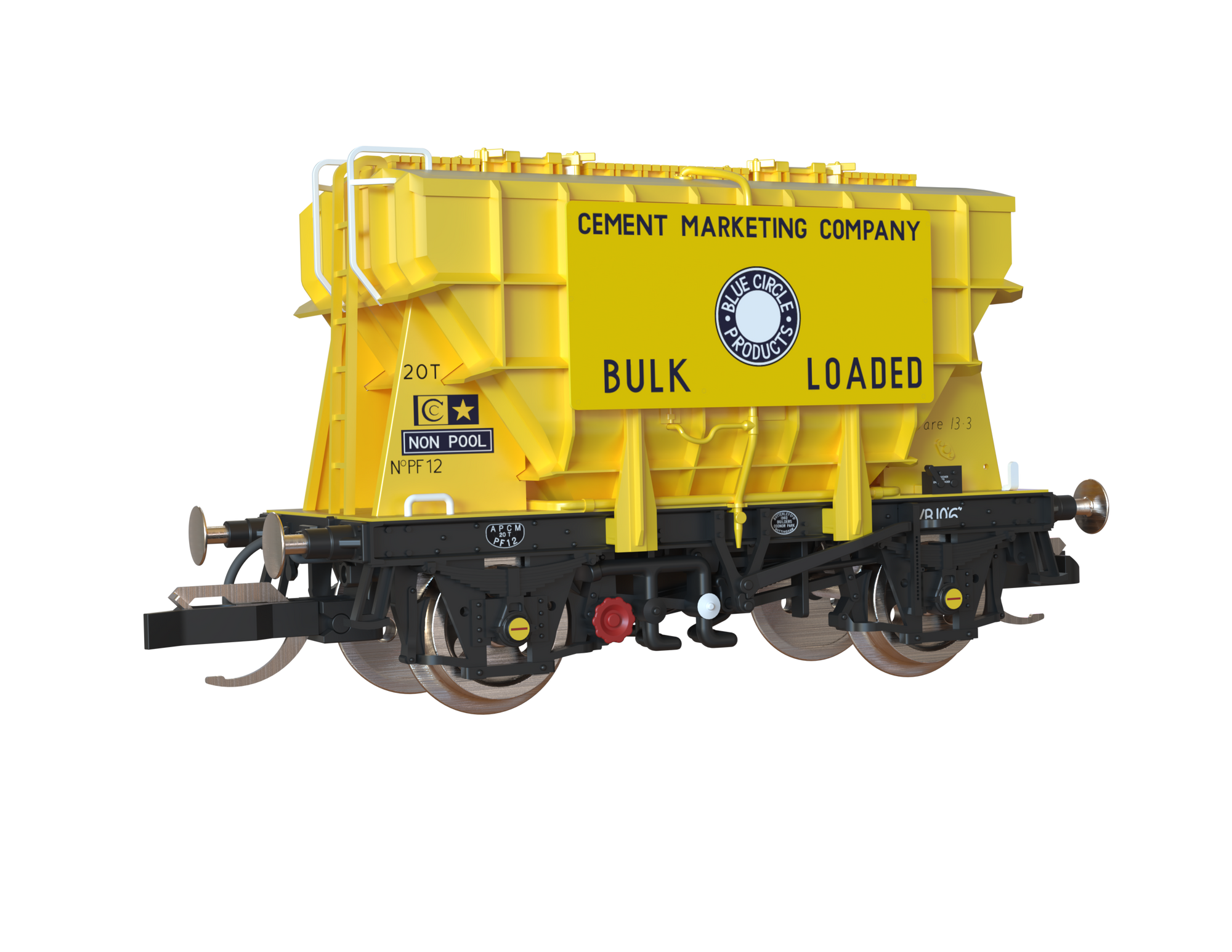 Clark Railworks TT Gauge T3001 Presflo Blue Circle Cement 3-Pack