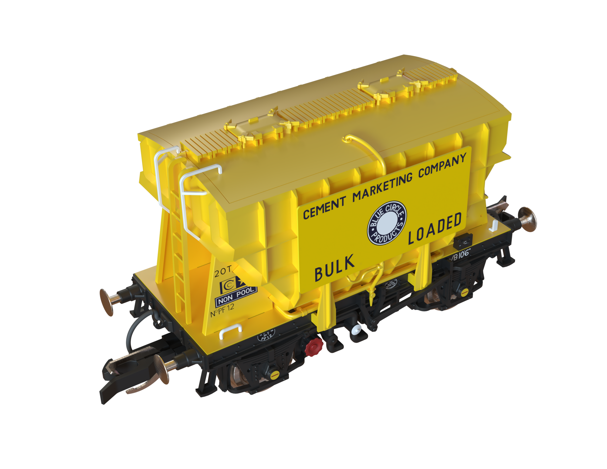Clark Railworks TT Gauge T3001 Presflo Blue Circle Cement 3-Pack