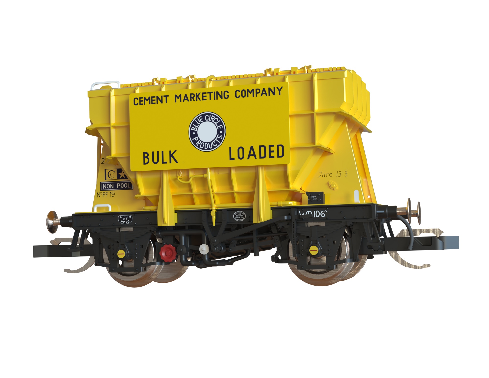 Clark Railworks TT Gauge T3001 Presflo Blue Circle Cement 3-Pack