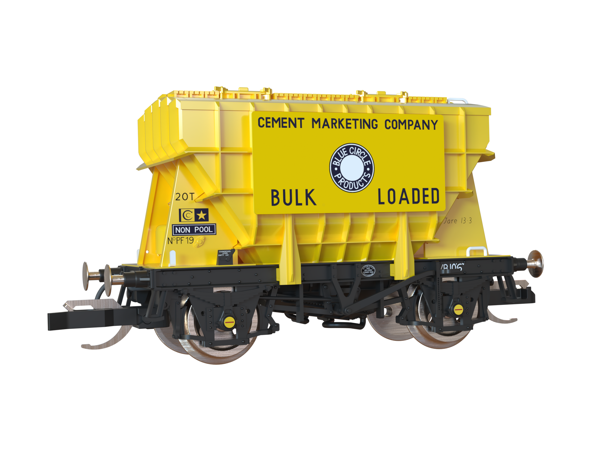 Clark Railworks TT Gauge T3001 Presflo Blue Circle Cement 3-Pack