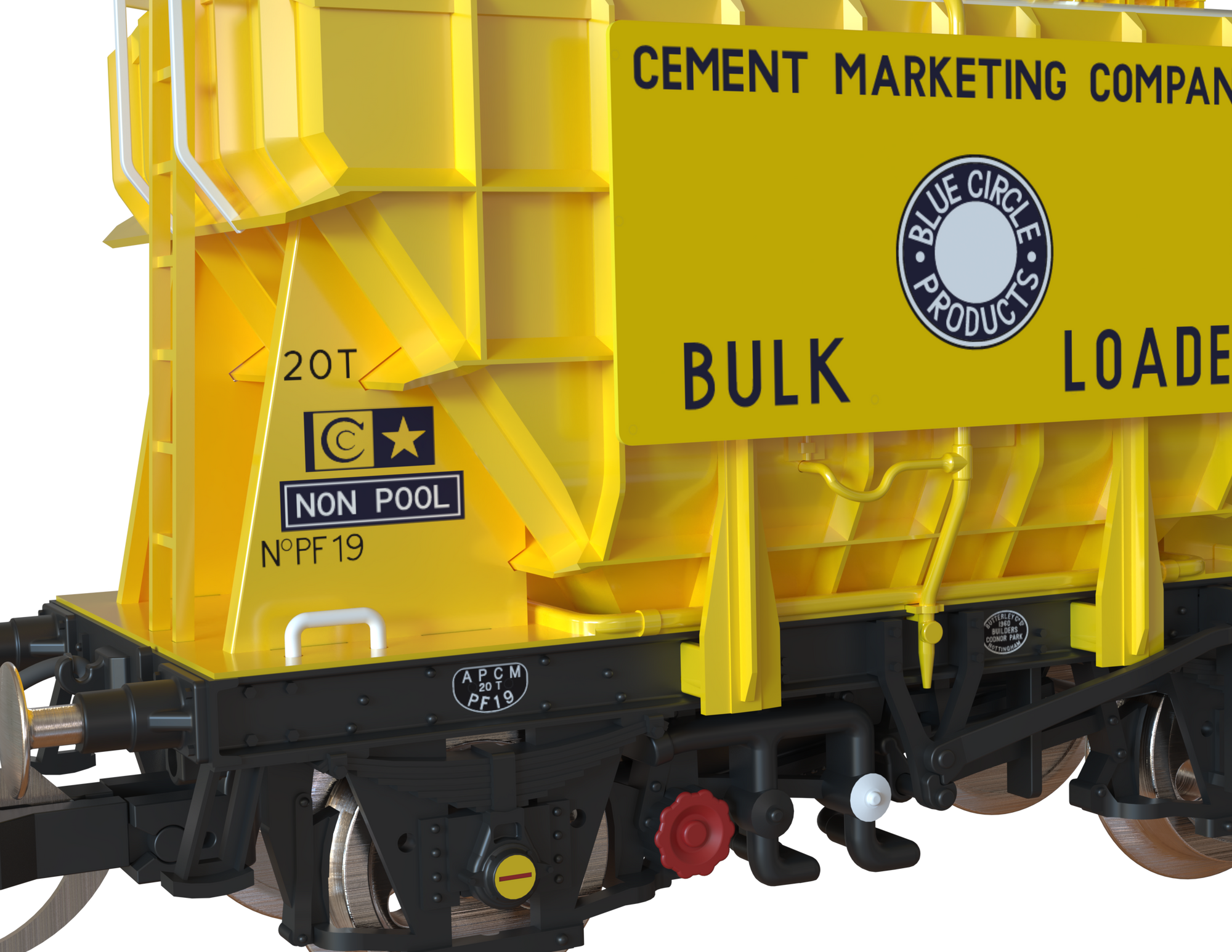 Clark Railworks TT Gauge T3001 Presflo Blue Circle Cement 3-Pack