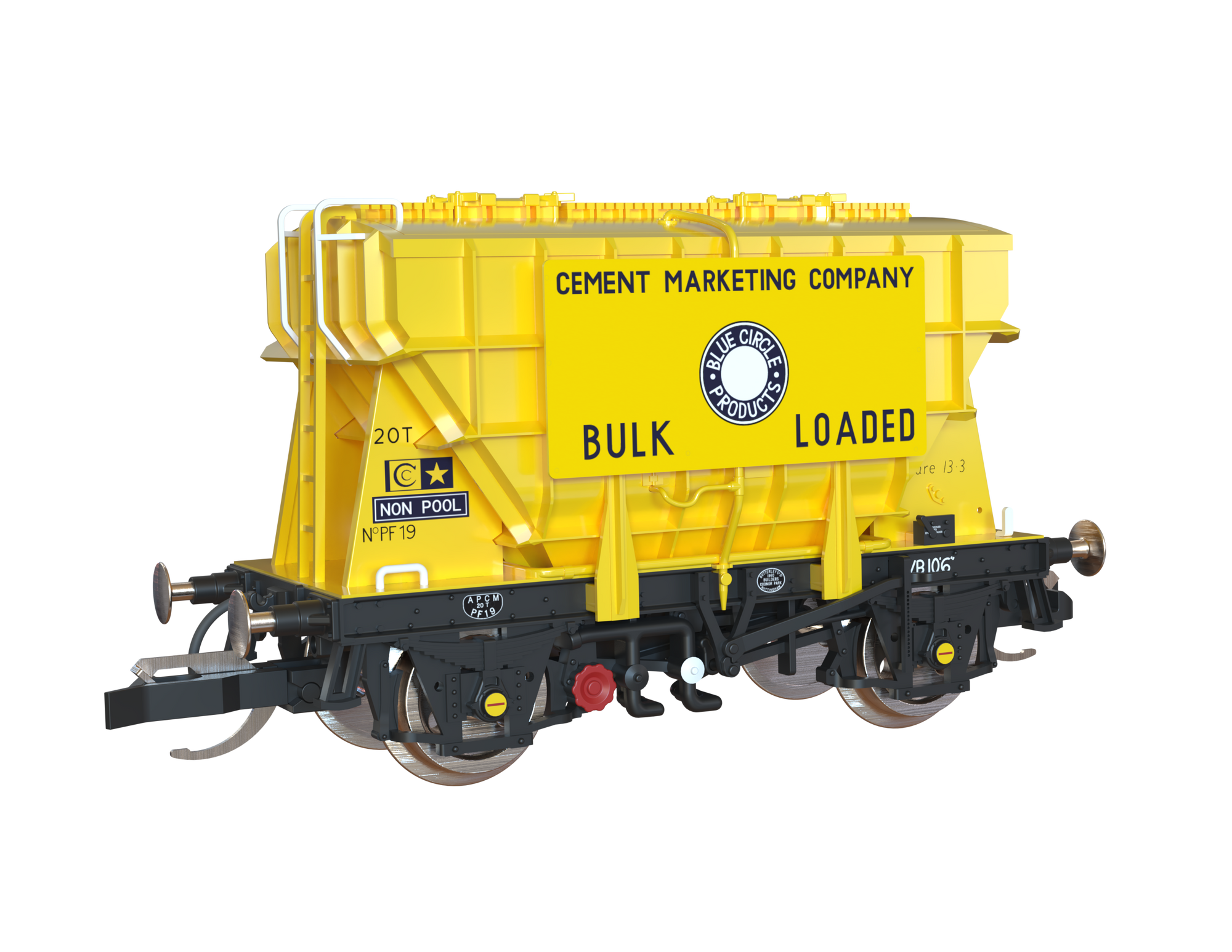 Clark Railworks TT Gauge T3001 Presflo Blue Circle Cement 3-Pack