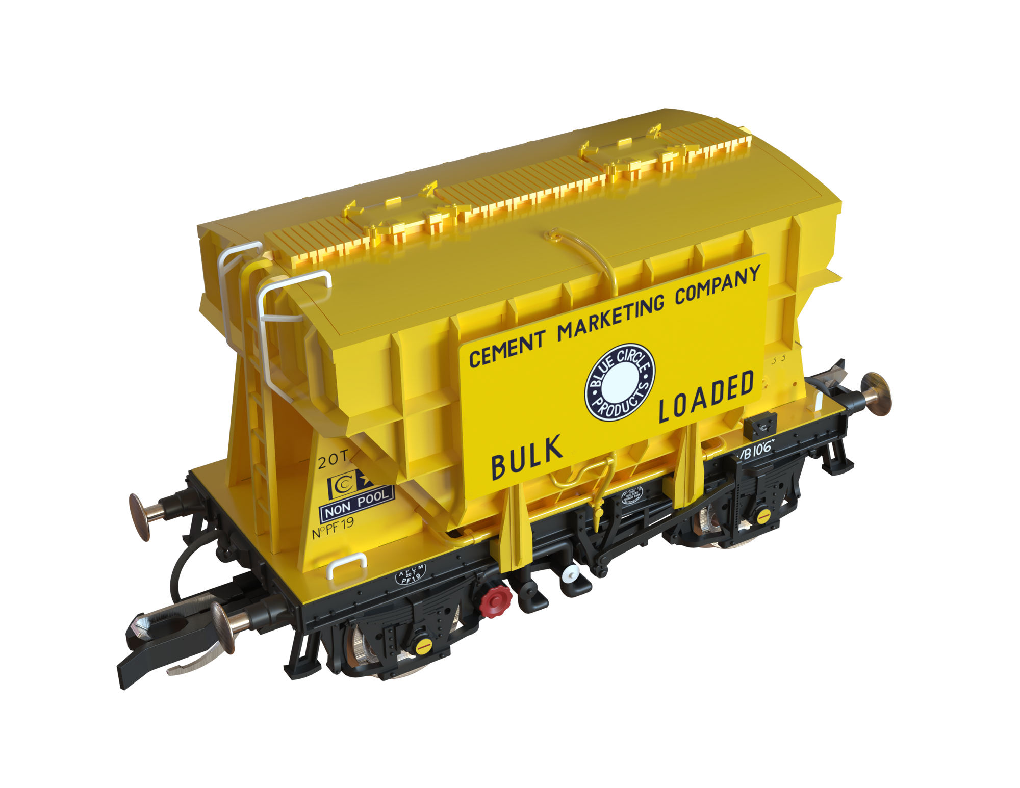 Clark Railworks TT Gauge T3001 Presflo Blue Circle Cement 3-Pack