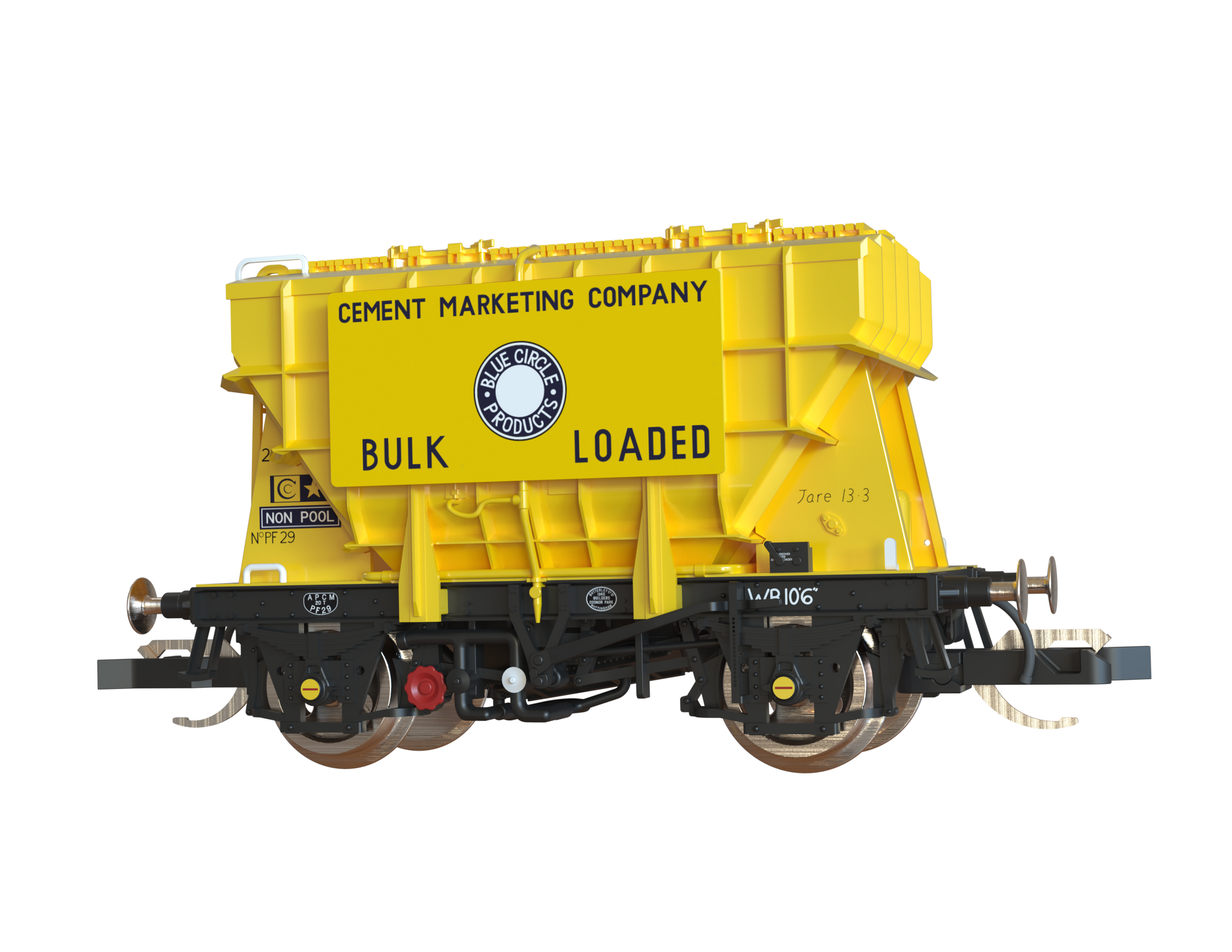 Clark Railworks TT Gauge T3001 Presflo Blue Circle Cement 3-Pack