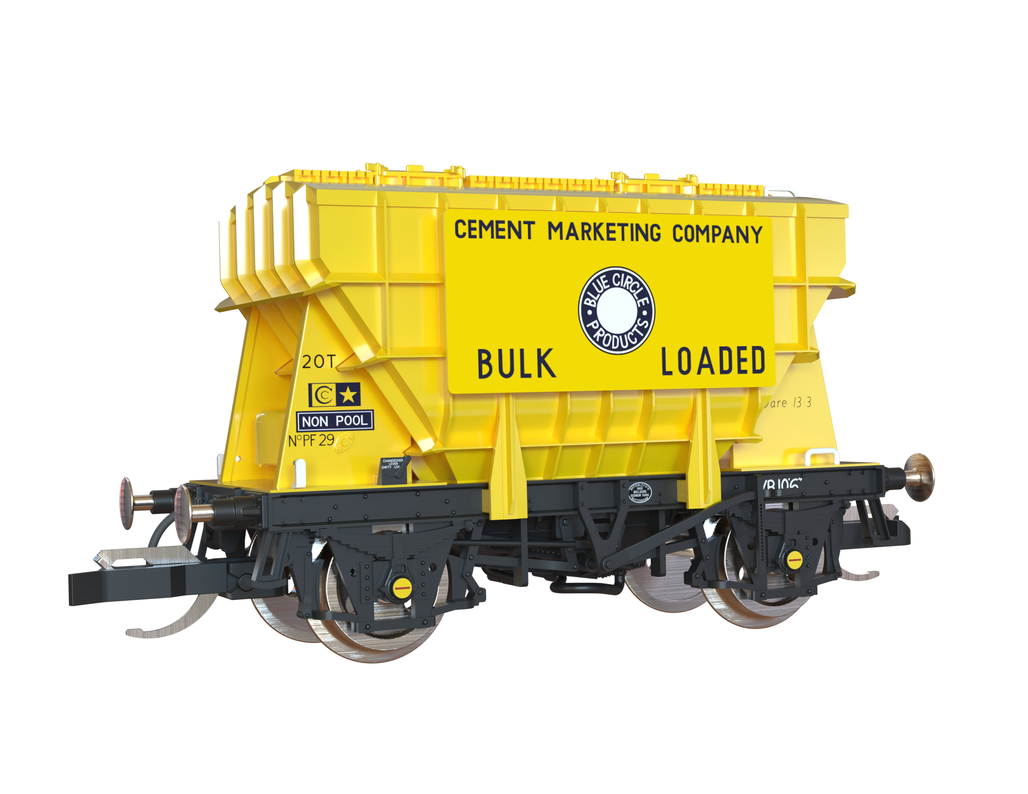 Clark Railworks TT Gauge T3001 Presflo Blue Circle Cement 3-Pack