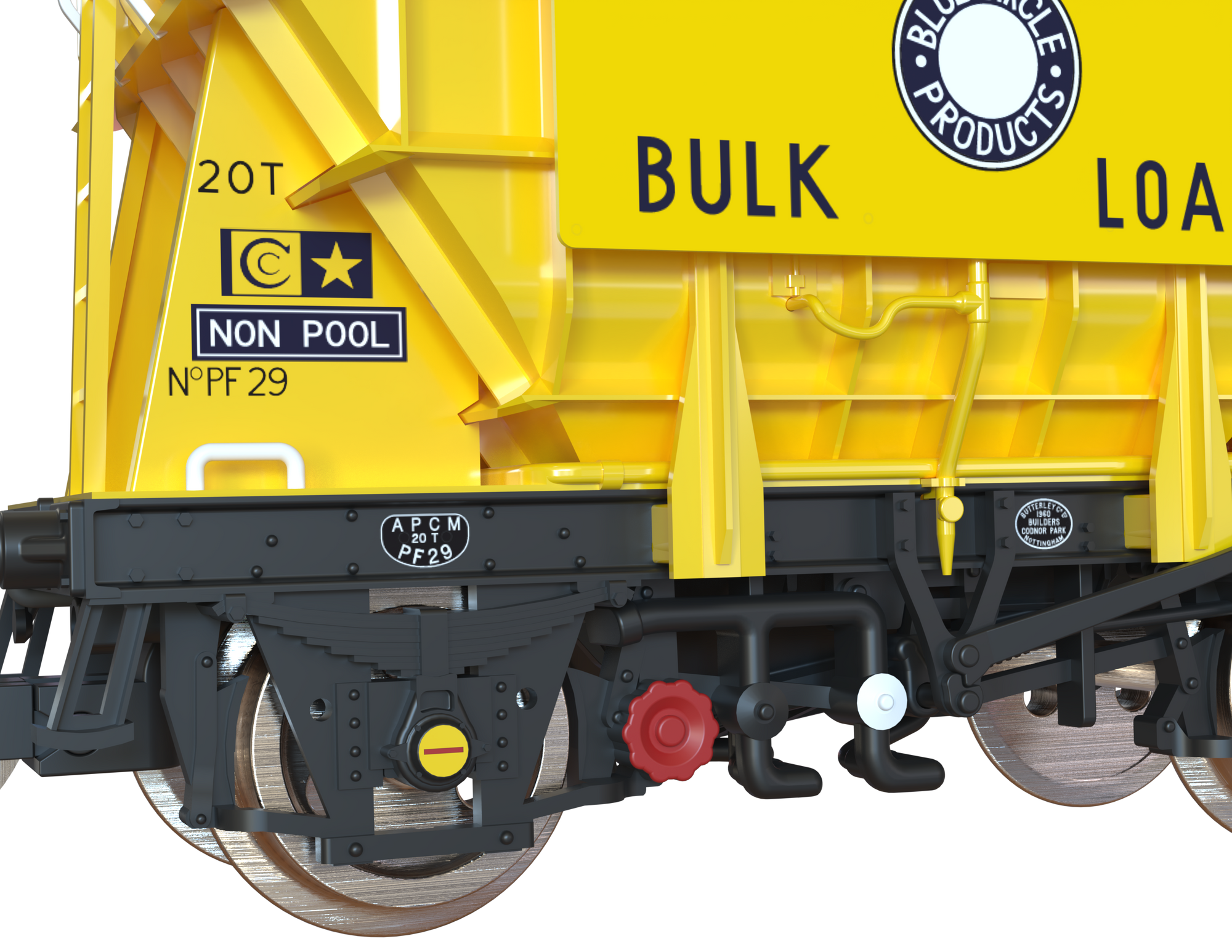 Clark Railworks TT Gauge T3001 Presflo Blue Circle Cement 3-Pack