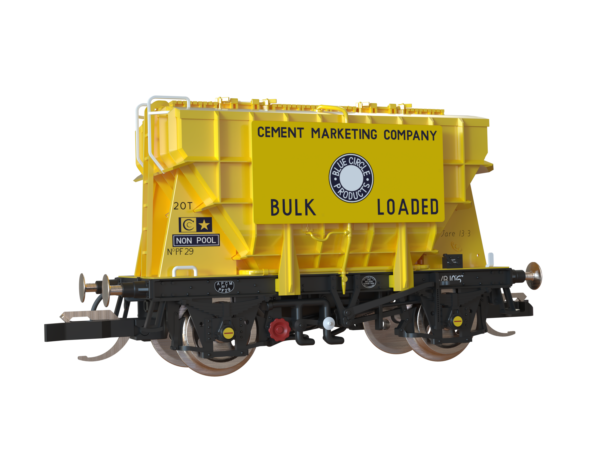 Clark Railworks TT Gauge T3001 Presflo Blue Circle Cement 3-Pack