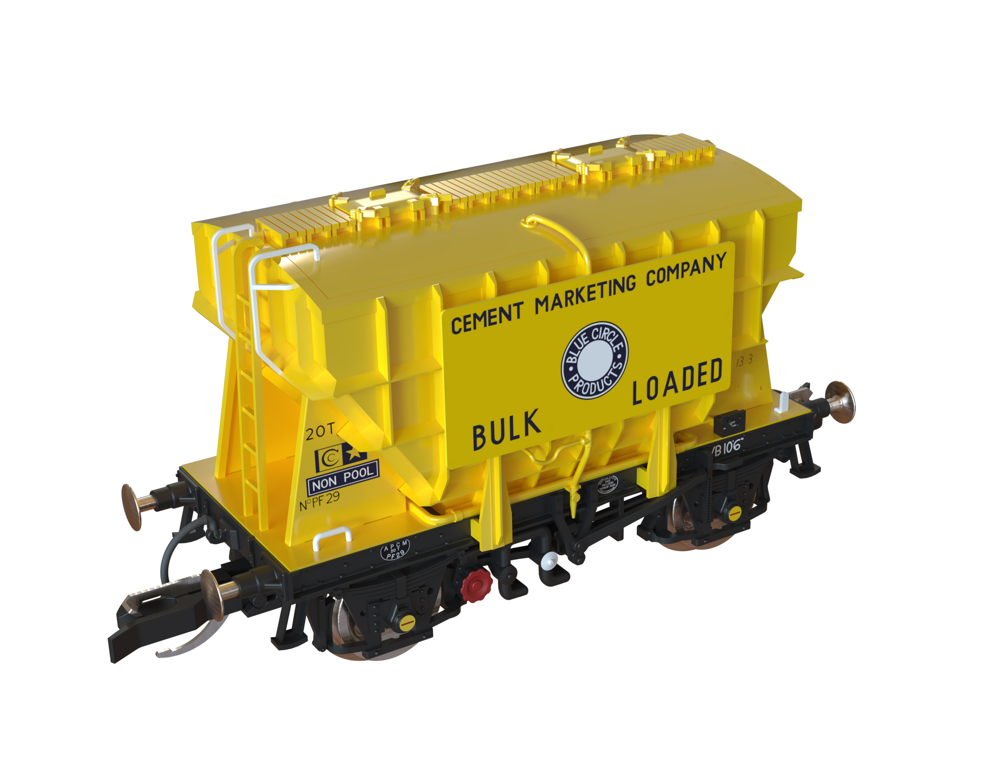 Clark Railworks TT Gauge T3001 Presflo Blue Circle Cement 3-Pack