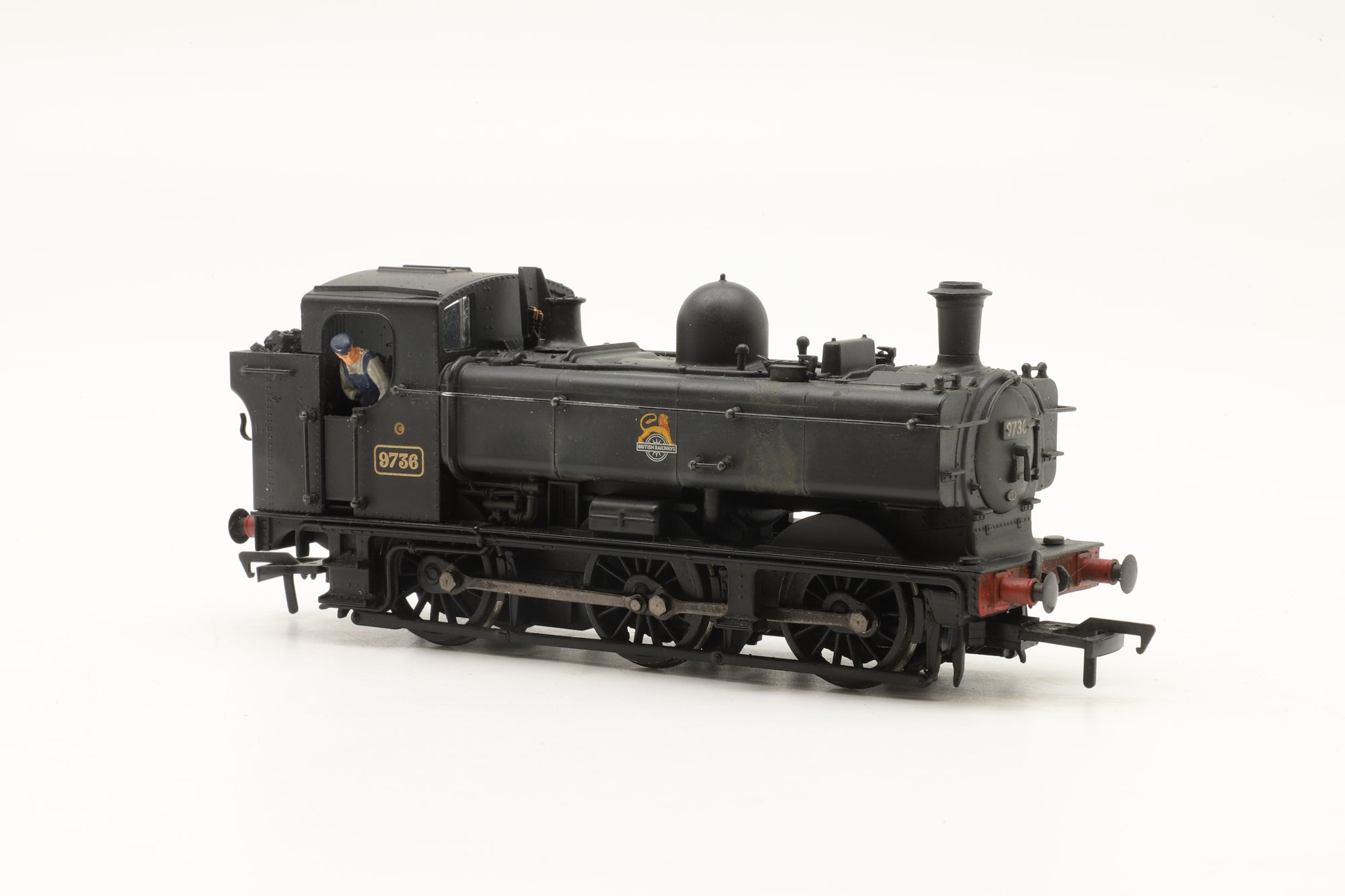 Bachmann OO Pannier Tank '9736' BR Black E/C Weathered DCC Fitted