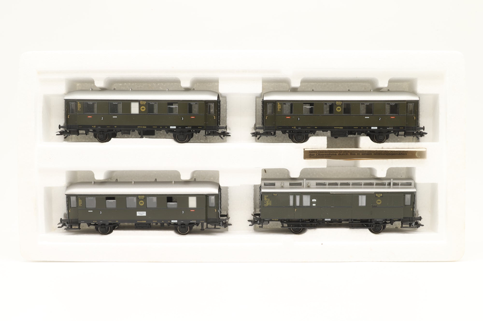 Marklin HO 42353 4 Coach DRG Set