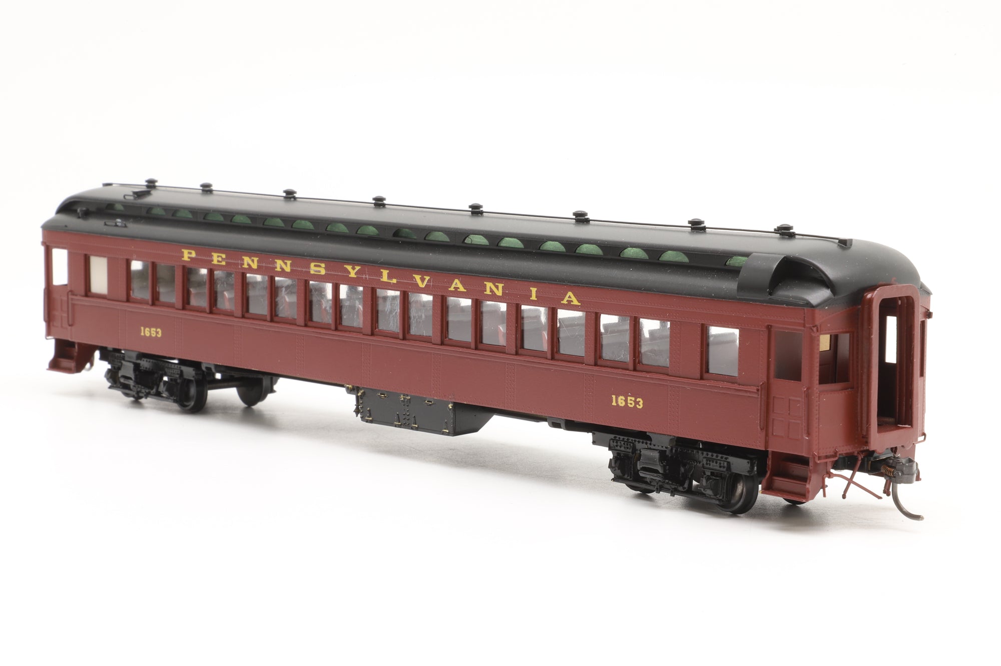 Railworks Ltd HO Brass PRR P-58 Steel Coach Factory Painted Custom Transfers
