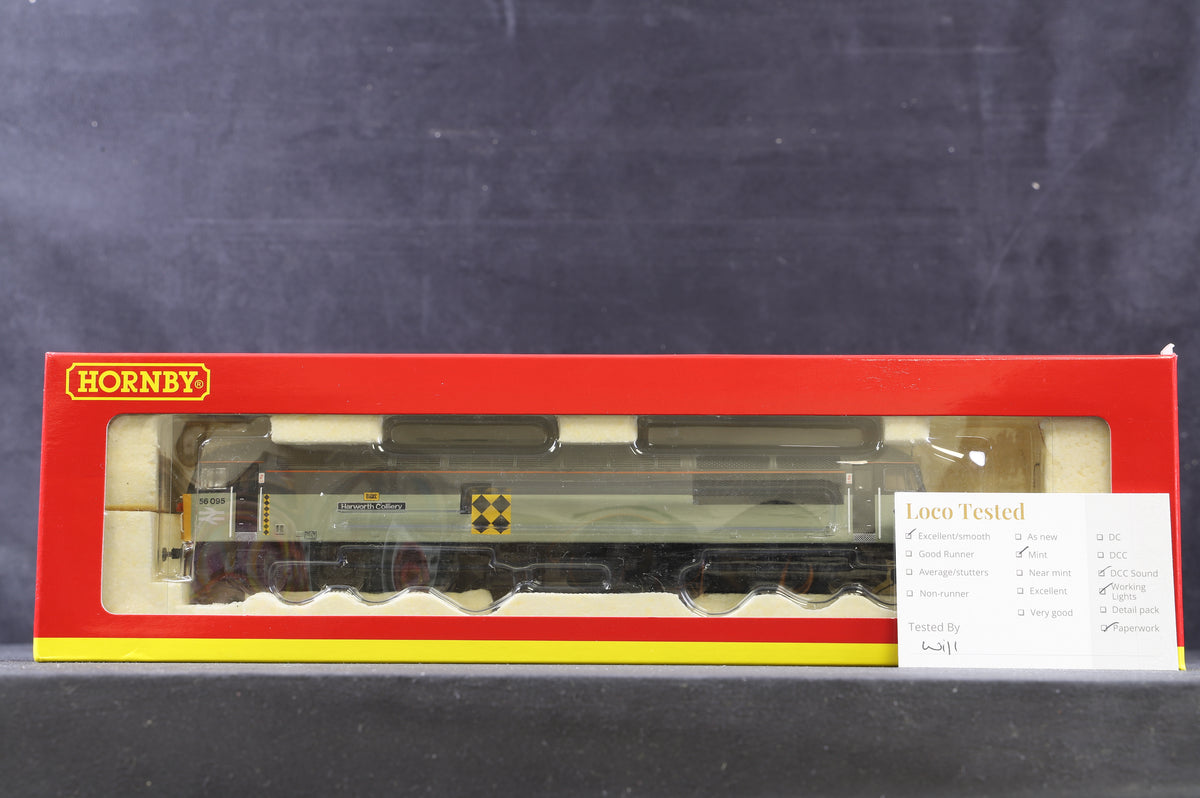 Hornby OO R3033XS Class 56 &#39;56095&#39; Harworth Colliery BR Sub Sector Co-Co Diesel Electric, DCC Sound