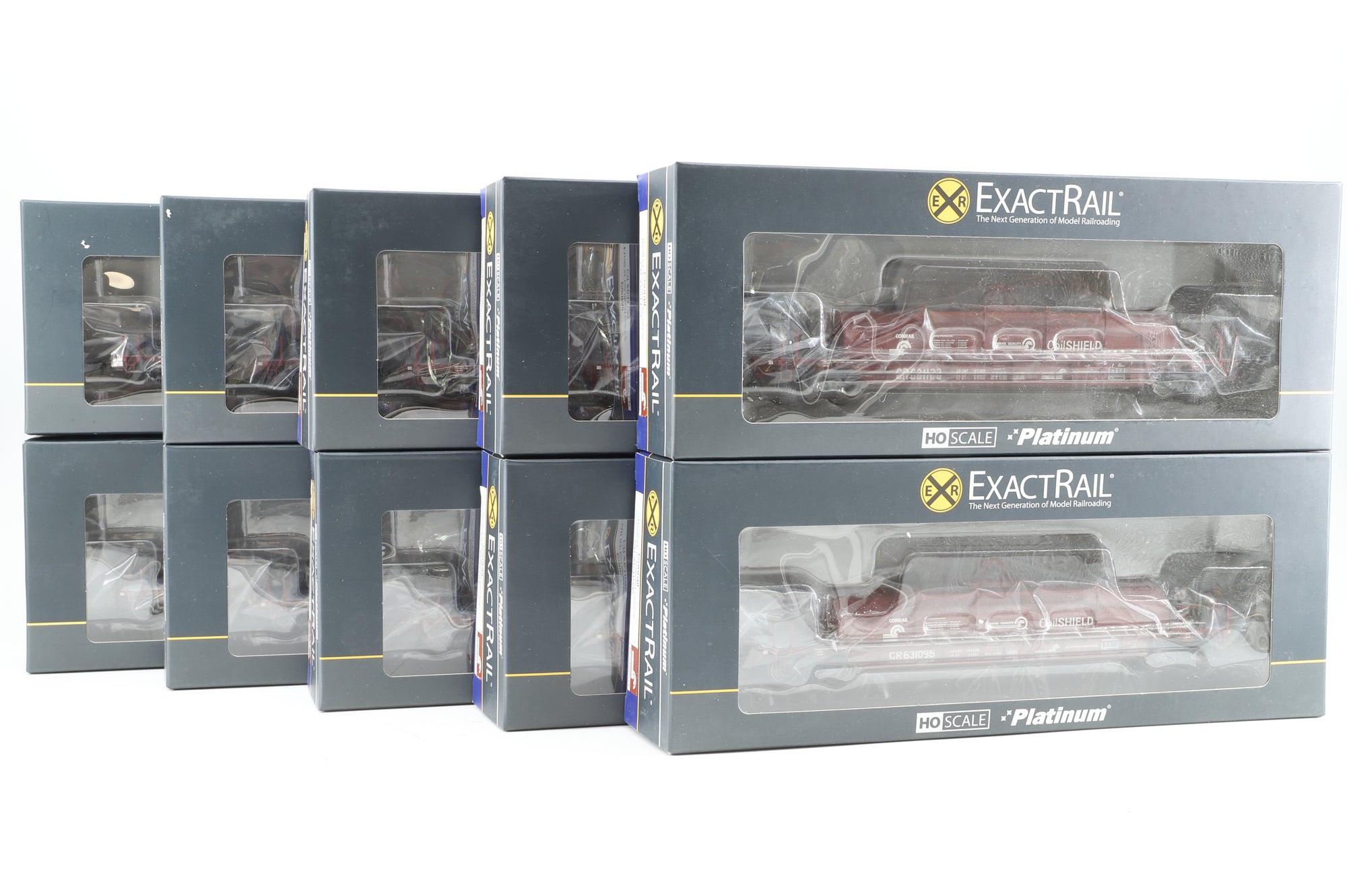 Exact Rail HO Rake Of 10 Contrail Thrall 54' Shield Coil Car Inc. EP8160111, EP8160113, EP8160123, EP8160121, EP8160112, EP8160120, EP8160118, EP8160110, EP8160114 & EP8160122